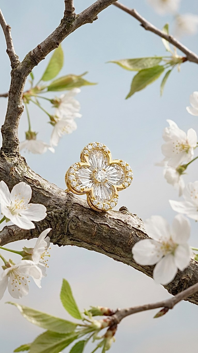 When nature blooms, brilliance follows…Capturing the beauty of the moment with delicate petals of diamonds, soft, radiant and forever in bloom
#SakuraInspired #CherryBlossom #FloralJewelry #SpringSparkle #DiamondFlower
