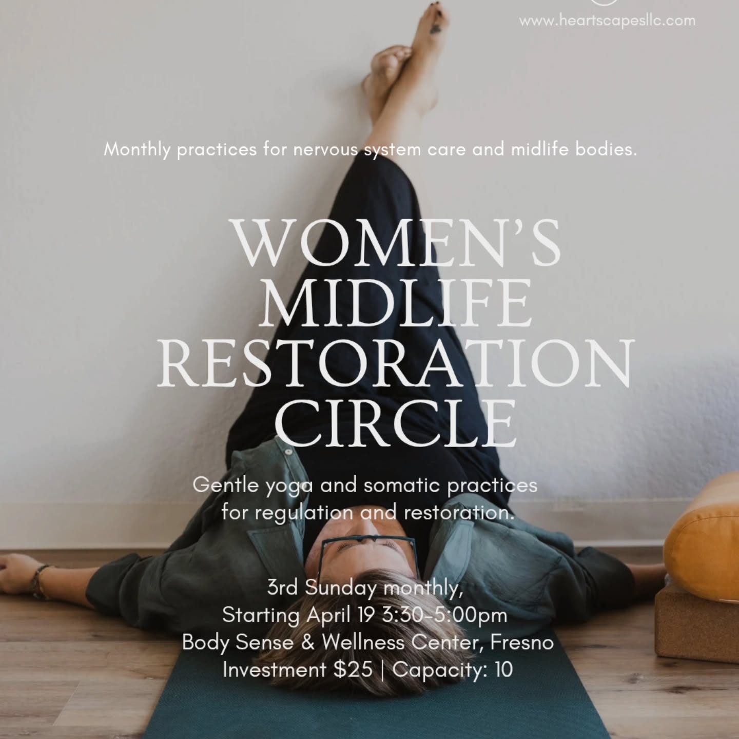 Happening This Sunday. Final call and a chance to celebrate you through gentle movement and restoration. Can't wait to practice together. Tickets available
https://heartscapesllc.myflodesk.com/h4rn9vf07a
#menopausewellness #WomensHealth #perimenopause #hormonehealth #FresnoEvents