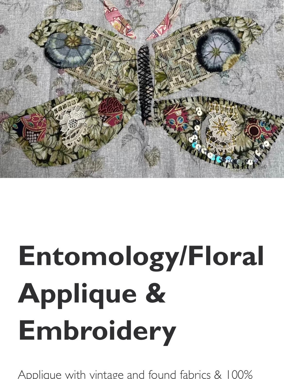 A date has now appeared for this workshop. Whether it's flora or fauna, birds or entomology, the choice is yours. I will provide the embroidery goodies and tuition and sequins! ❤️
#entomologie #entomology #mossley
