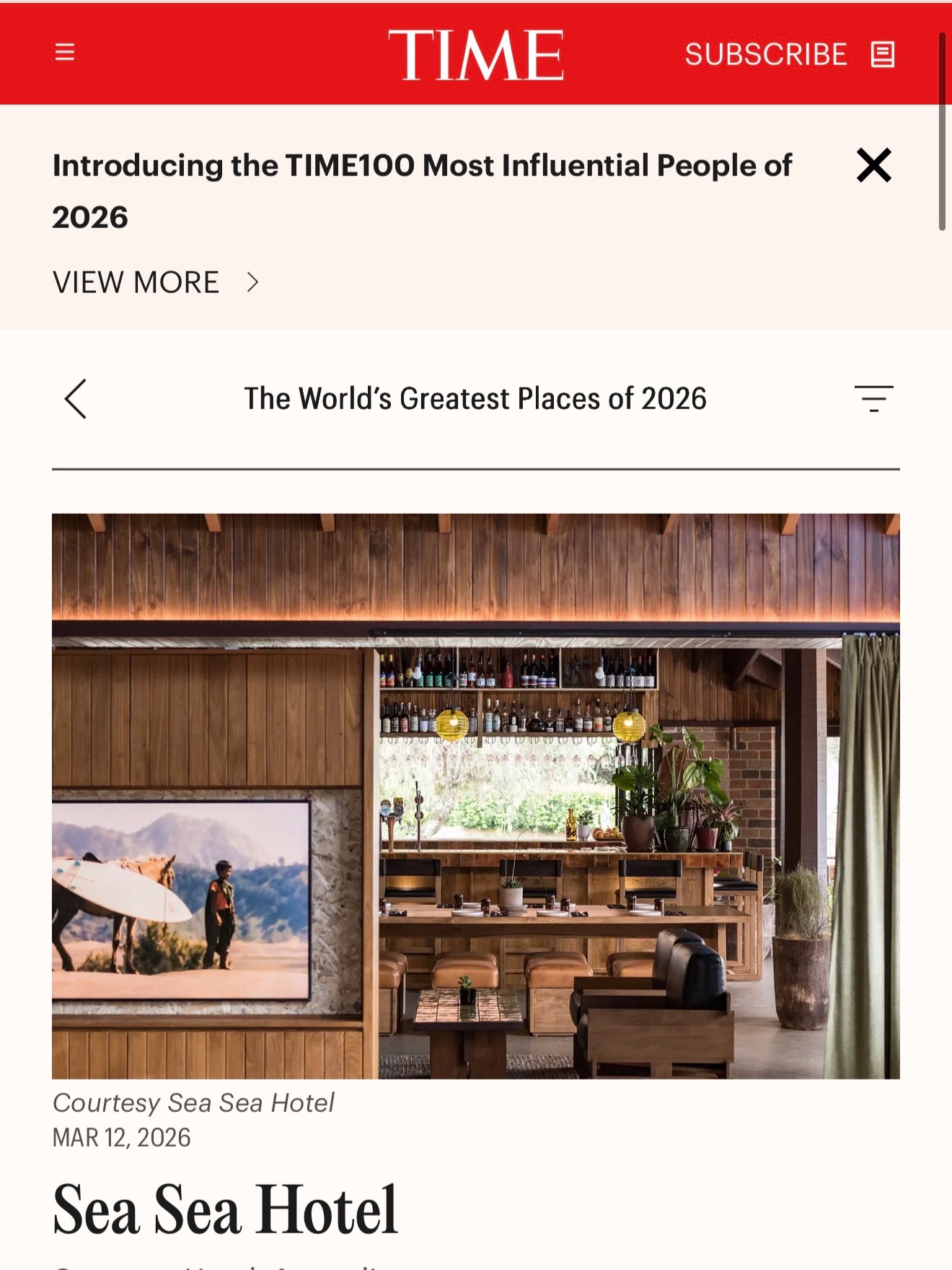 A project we had the privilege of working on at @seaseahotel has been featured in TIME and we couldn’t be more thrilled to see it receiving global recognition.
From considered planting to refined finishes, it’s always rewarding to contribute to spaces that are thoughtfully designed and widely celebrated.
Grateful to have been part of it 👏🏼
Landscape designer - @studioplum_
Construction - @reidbuilt
#time #seasea #macleayvalleylandscapes