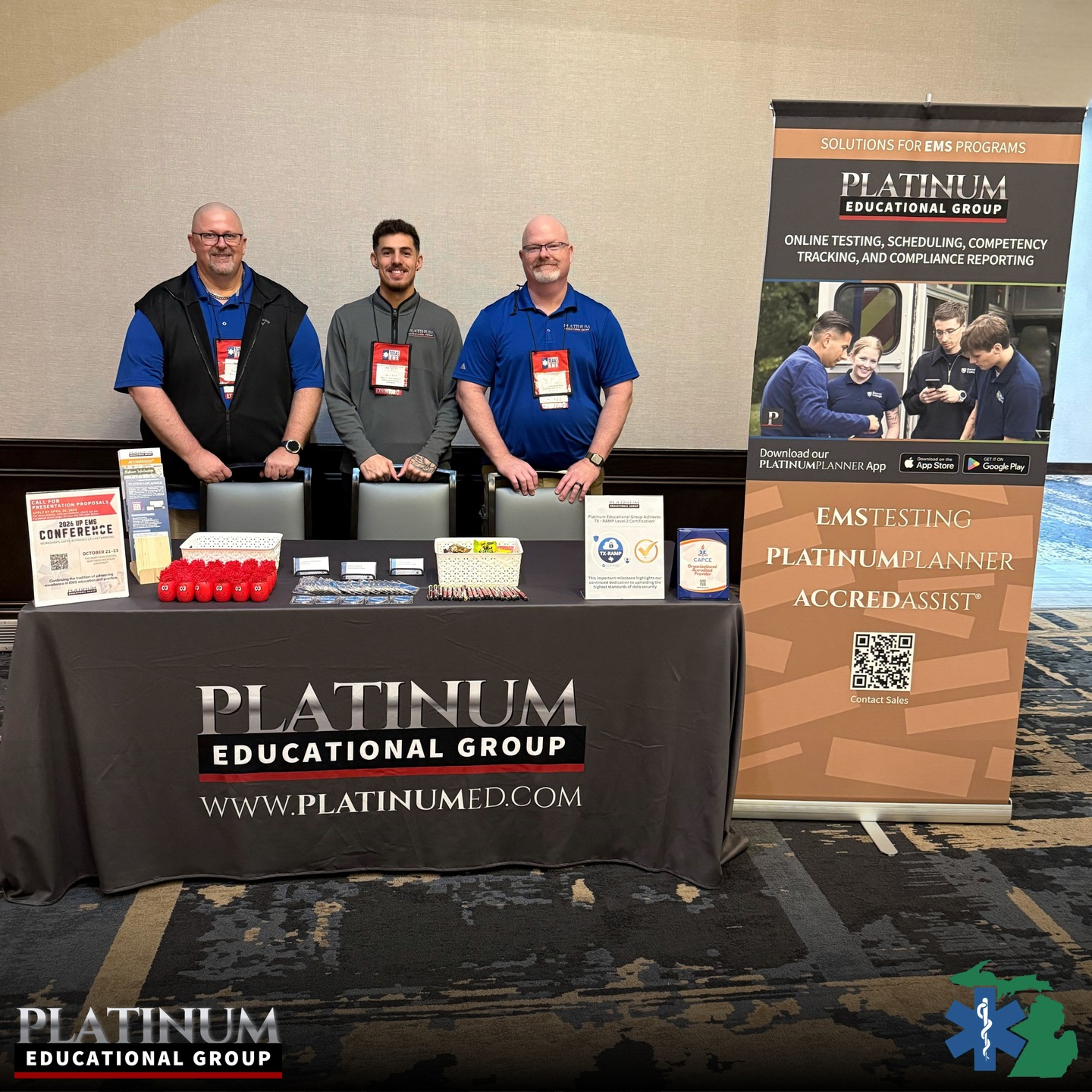 We had an amazing time at the 2026 Texas EMS Educators Summit in League City, TX! đ
Thanks to everyone who stopped by our booth to connect and learn more about EMSTesting. Our team loved meeting you, answering questions, and sharing insightsâand weâre especially grateful to those who attended and participated in our sessions, too!