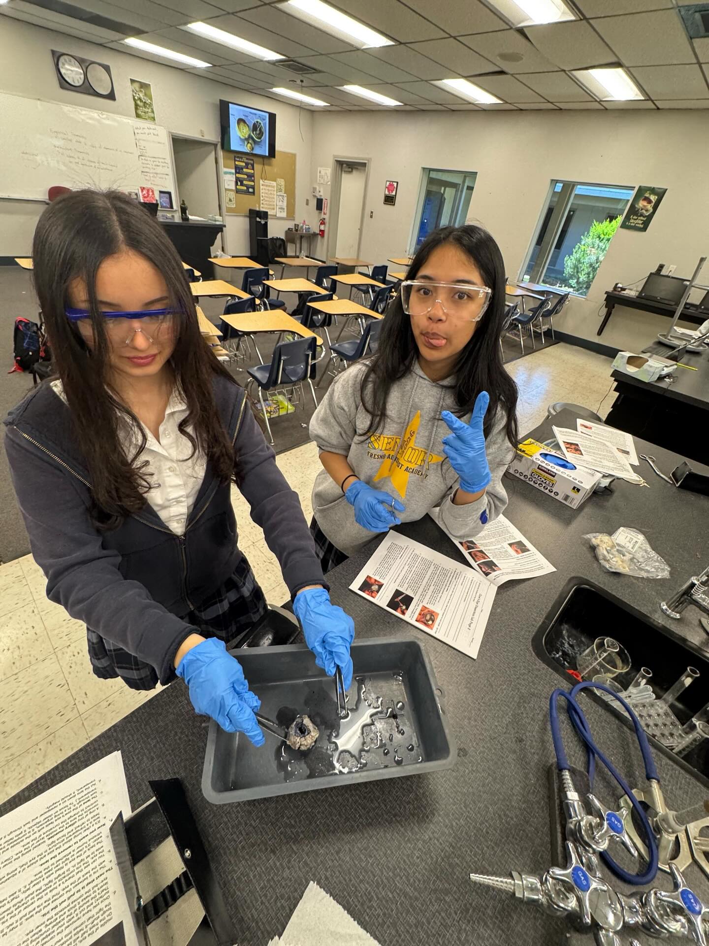 🧠🔬 Hands-On Learning in Action!
Our Anatomy & Physiology students recently took their learning to the next level with a cow eye dissection lab in Mr. Johnson’s class! 👁️✨
This engaging, hands-on experience gave students a deeper understanding of the structure and function of the eye—bringing their classroom studies to life in a meaningful way. From identifying key parts to exploring how vision works, our students embraced the opportunity to learn by doing.
We are so proud of their curiosity, focus, and willingness to step outside their comfort zones!
💙💛 #FAAVikings #HandsOnLearning #FutureHealthcareHeroes #STEMeducation #FAAfamily