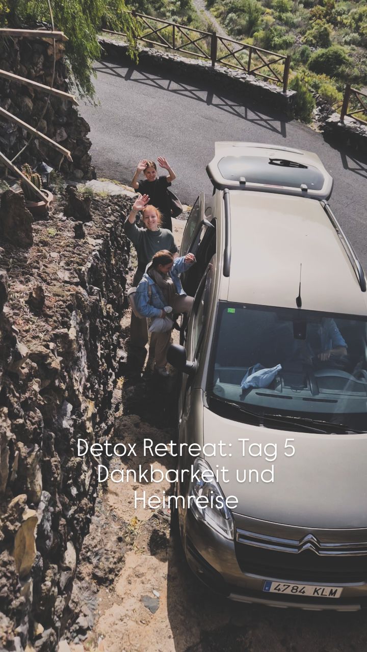 Unser Detox Retreat 🌱
Tag 5:
Dankbarkeit und Abreise
#detoxretreat #yogaretreatteneriffa #selfcare