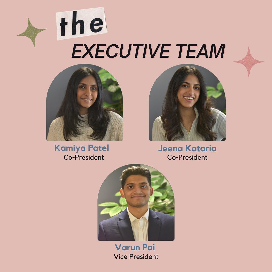 Last but not least, we are VERY excited to introduce you to our Executive Team đâ¨
đż Meet the brains behind brilliance : Kamiya Patel, Jeena Kataria, and Varun Pai