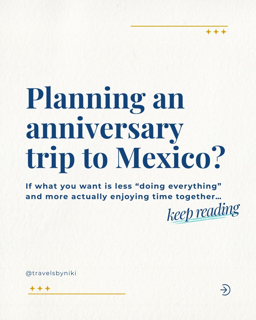 Not every anniversary trip needs to be packed with excursions and nonstop plans.
Sometimes, the best trip is the one that gives you space to slow down and reconnect.
That’s why @atelierplayamujeres is one of my favorite Mexico anniversary trip recommendations for couples who want adults-only, elevated, and resort-focused.
Imagine having slow mornings, beautiful suites, spa time, amazing food, and nights that actually feel special.
What I especially love is that it’s set in Playa Mujeres, away from the busier Cancun hotel zone, so the entire stay feels calmer and more intimate.
For couples celebrating something meaningful, that environment matters.
The right resort doesn’t just look beautiful;
it changes how the trip feels.
If you want more destination ideas, resort recommendations, and travel inspiration like this, comment ANNIVERSARY and I’ll send you the link to join Niki’s Travel Insider List.