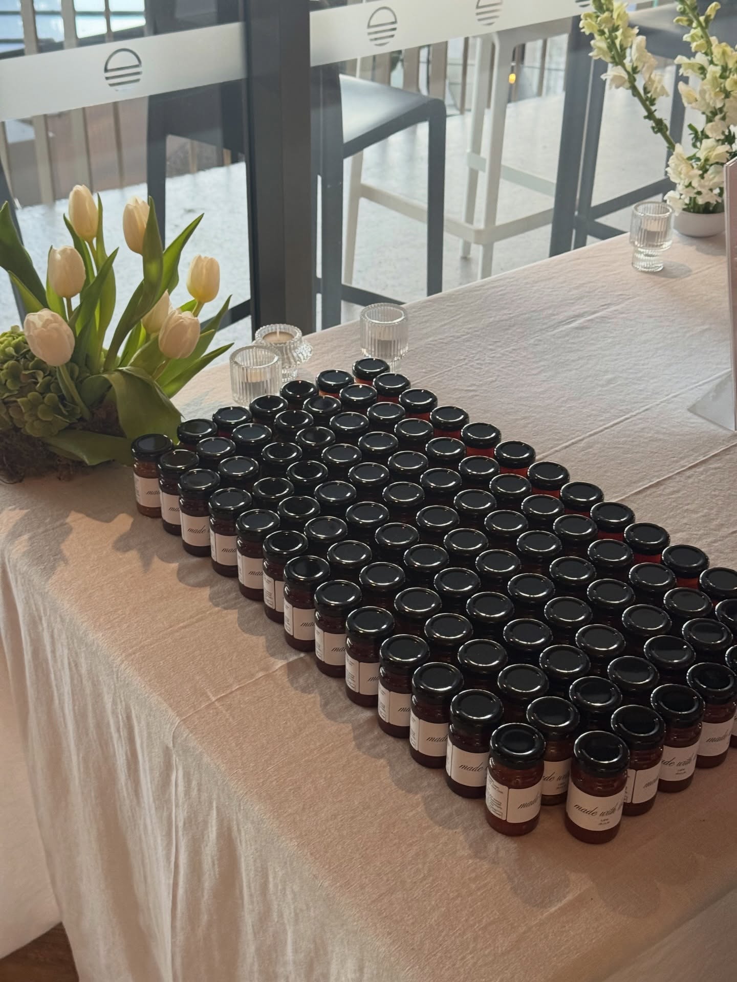 A wedding I did recently! 💒 A selection of 3 - Apple & Strawberry jam, Tomato relish and Tomato & Chilli chutney mini jars for guest to take on their way into the venue!
This isn’t something I do often, however it was for my daughter’s best friend and an absolute pleasure to see the smiles on the bride and grooms faces 🫶🏼💗