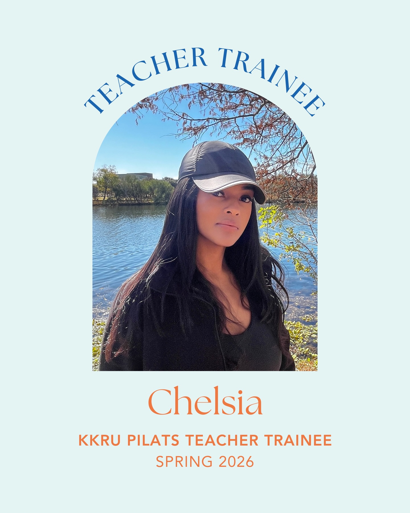 Welcome Chelsia to the Spring 2026 KKRU Classical Mat Pilates Teacher Training!
With a natural curiosity for movement and a commitment to deepening her understanding of the body, Chelsia joins this next cohort ready to study the precision, strength, and intention behind the Classical Pilates method.
Keep Reaching Up, Chelsia! 🙌