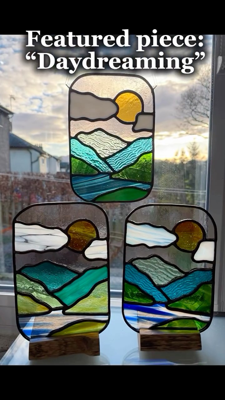 Spotlight on…. “Daydreaming” , as featured in the @cumbrialifemag Christmas gift guide 2025.
This piece is ALL about the glass, with inspiration taken from the beautiful pastel hues of spring evening & evening, and sky gazing while out swimming in the lake (where you get to see nature from a completely different perspective).
These thing I love most about this piece is that although each is unique, the feel of the panel with its colours and textured just seem to create a calming effect and makes me very mindful & focussed on my surroundings.
£75 as a window hanging or £85 with wooden stand.
Available via my website - one currently in stock, then after that goes, your item will be made to order.
https://www.northlakesstainedglass.co.uk/product-page/mountains-and-lakes-in-cathedral-glass
#StainedGlass #lakedistrict #product #mountains lakes
@edenvalleyartisticnetwork @cumbrialifemag @thehappyherdwick @make_it_at_market @bbc @britboxtv @tulliecarlisle @cookhousecrafts @blackwellartsandcrafts @artinthepen