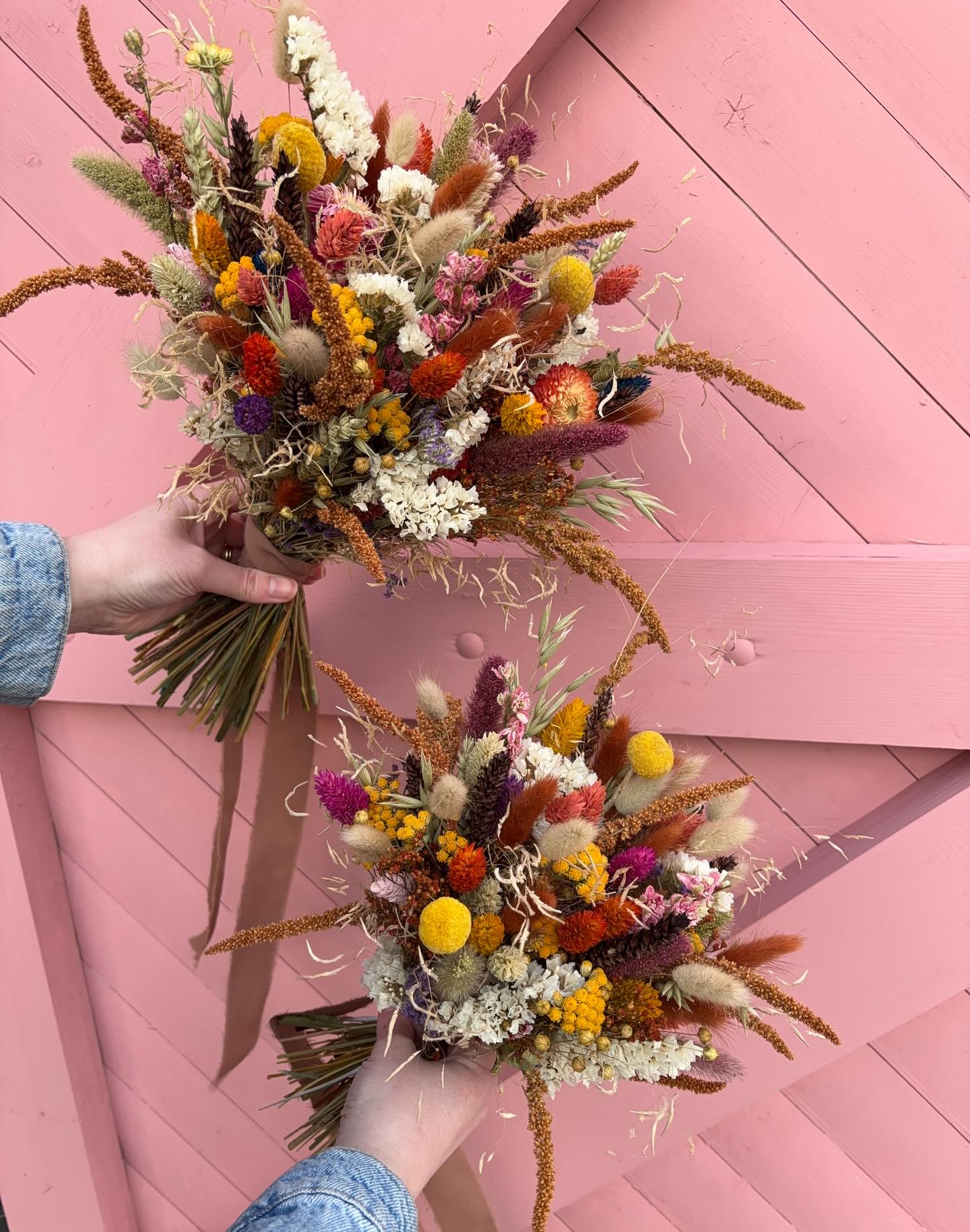 For Gillian + Mike🤎🧡
I loved creating these dried florals for a gorgeous elopement in Kylesku this week! The brief was an outdoor ceremony and colours like orange, brown and yellow to match the landscape and their outfits, with some hints of pink and purple for spring🌸
Congratulations to you both, it sounds like it was the perfect day and the photos I’ve seen so far by @danielle_stewart_photo look unbelievable! Thank you for asking me to do your florals🧡
#scottishflorist #highlandweddingflorist #driedweddingflowers #driedweddingbouquet #highlandelopement