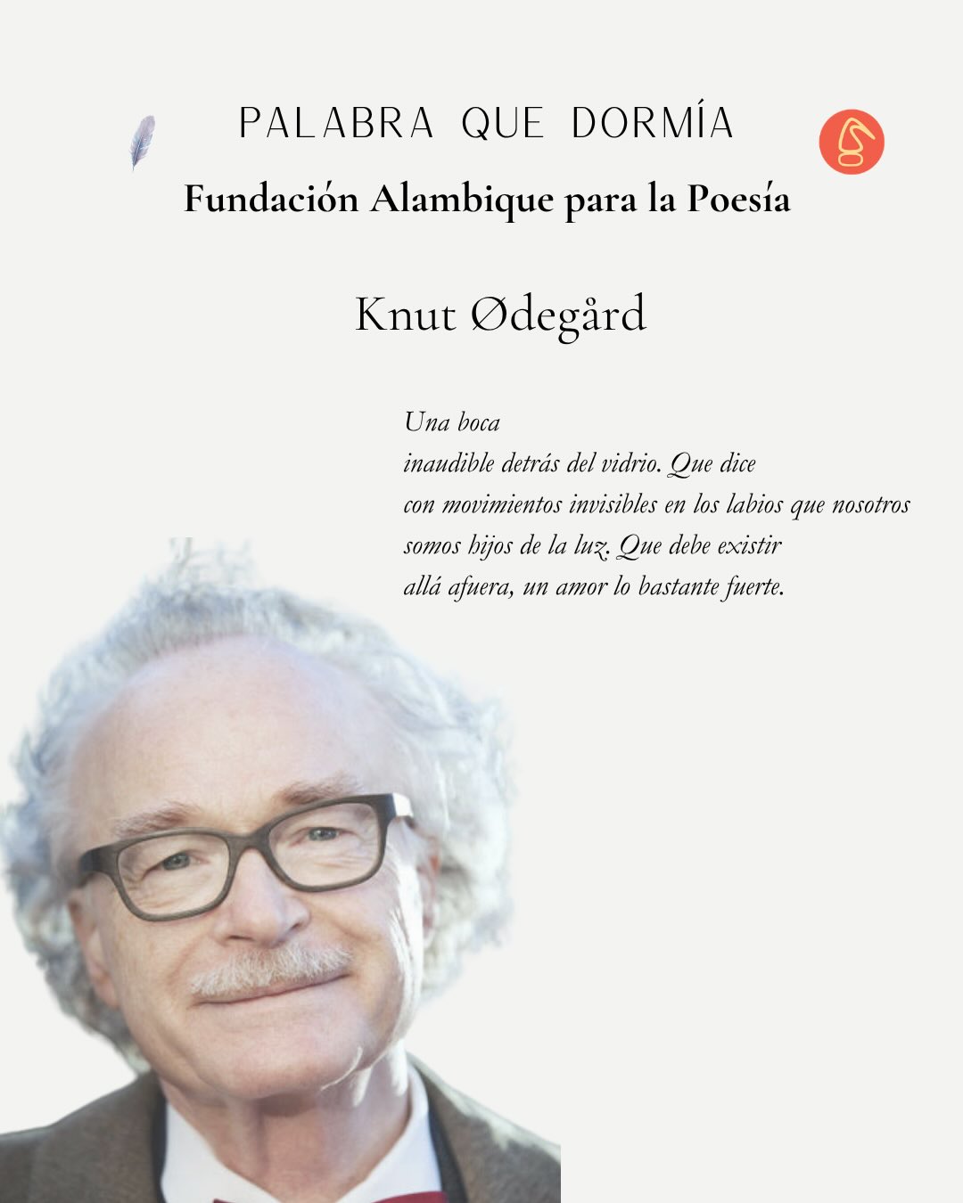 Lee la entrevista a @knut.odegard en nuestra edición de primavera 2026. Enlace en la biografía y en primer comentario en Facebook.
#poesía #poetasnoruegos #knutødegård