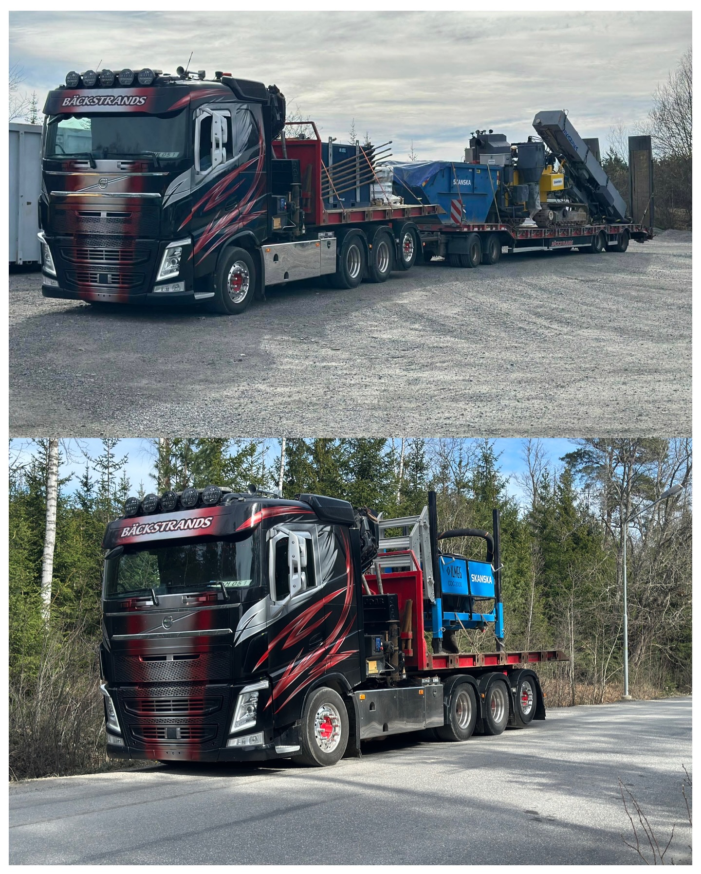 På uppdrag av Skanska – avetablering i Österåker.
#skanska #kranbil #släp #volvotrucks #picoftoday