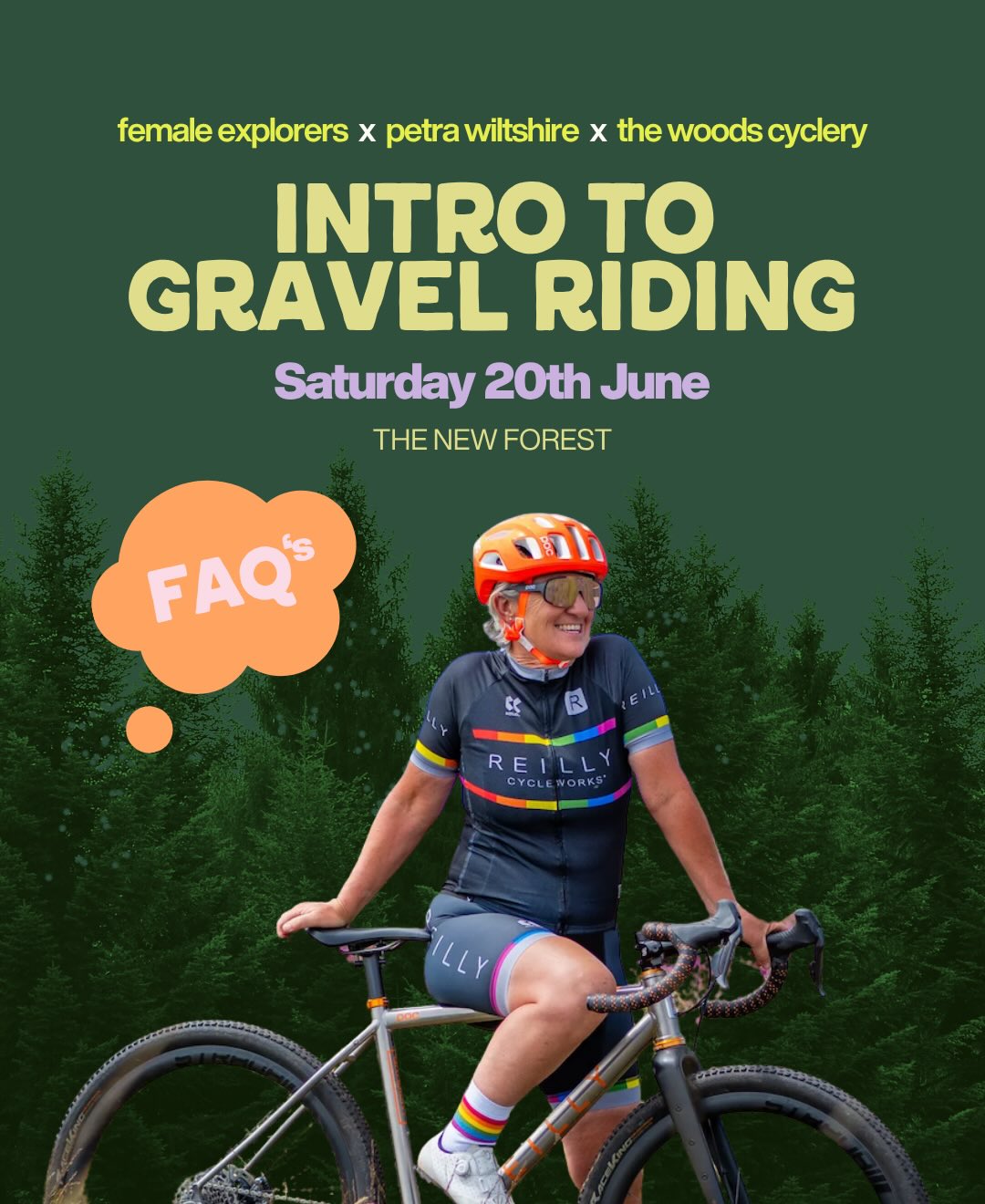 we’re down to the last five places for our gravel ride out on saturday 20th june 🚴 in partnership with @petrajwiltshire and @thewoodscyclery 🌳
starting in lyndhurst we’ll meet for coffee, sort out the bikes and roll out for a 40km ride through the beautiful new forest with some expert off road coaching from downhill MTB 3x world champion Petra Wiltshire, before heading back for some lunch and a social!
a friendly, no-pressure environment created for girls who want to build confidence on gravel. bikes, helmets and coaching included
Comment GRAVEL and we’ll send you the info straight to your DMs 📥
#gravelcycling #gravel #gravelgirl #cyclinggirls #bikegirl