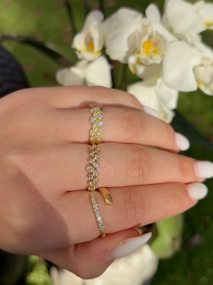 A touch of gold, a lifetime of shine ✨ #rings #goldrings #jewelry #goldjewellery #diamondrings