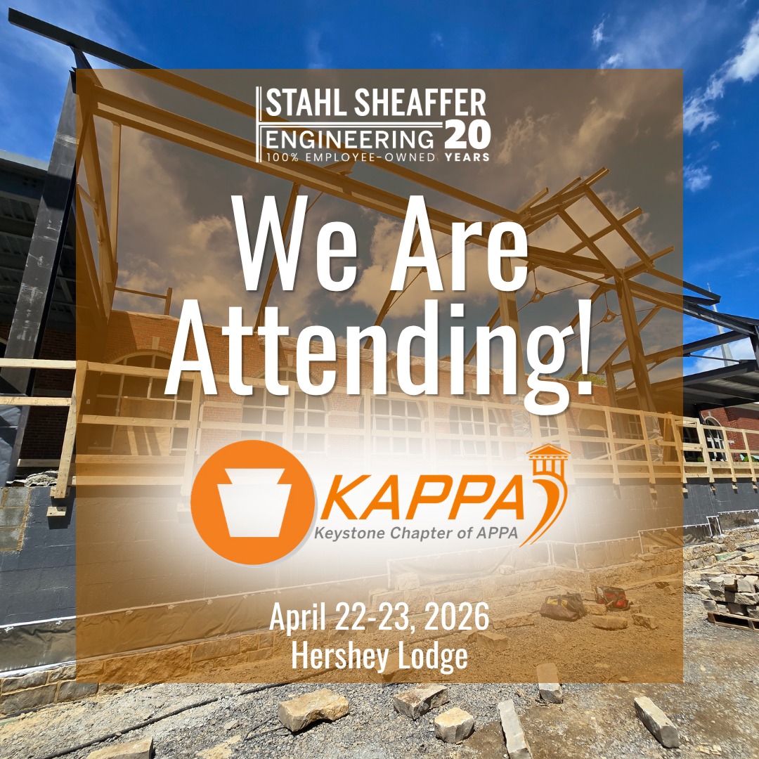 We’re headed to Hershey for the KAPPA Spring Conference starting tomorrow! 🎉 Stahl Sheaffer Engineering is proud to be the gift giveaway sponsor this year. Visit our booth to connect with us. 🏛 See you soon!