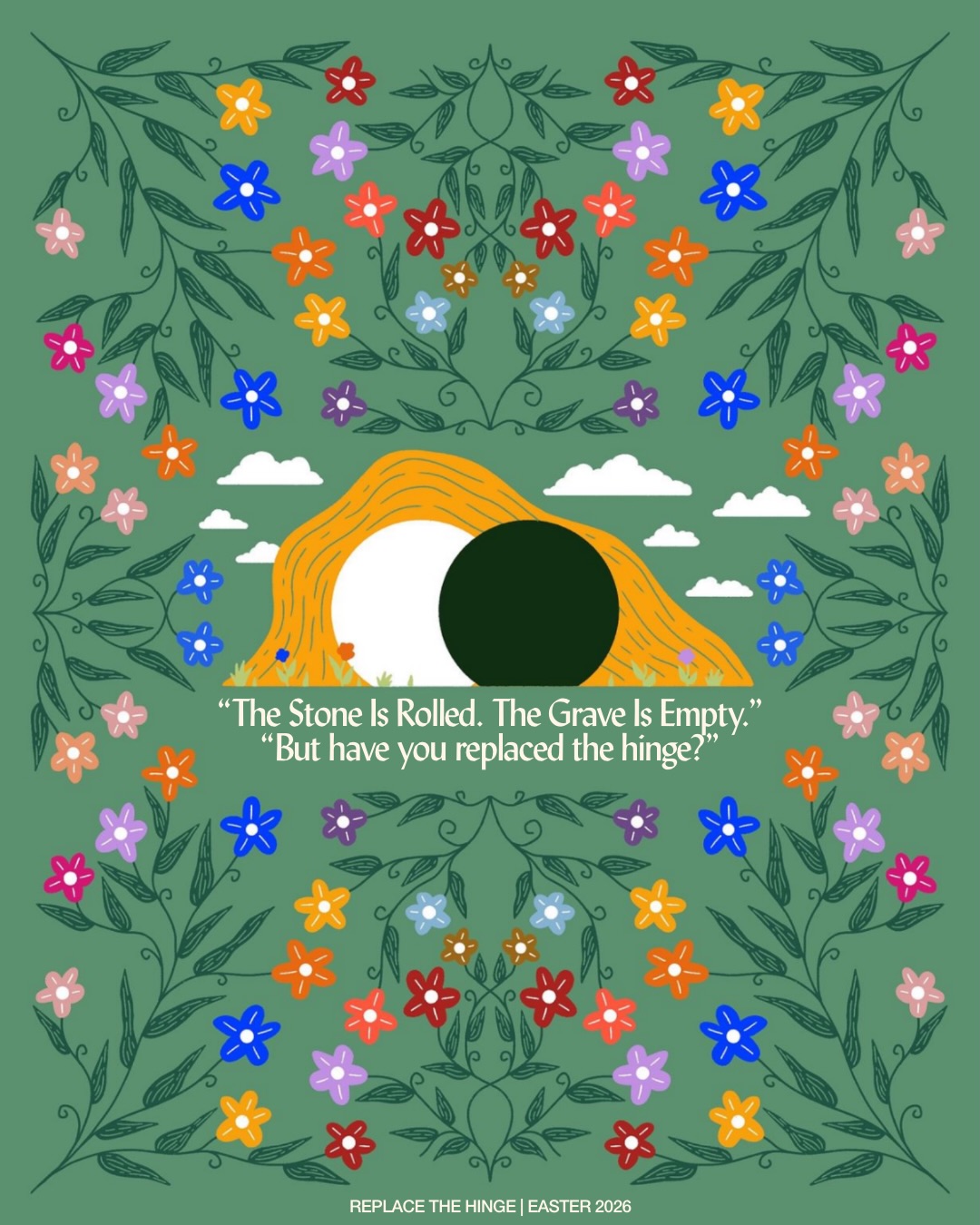 The grave is empty. But is your life responding to that truth?
This Easter, we looked at one of the most powerful yet overlooked
realities of our faith — the resurrection of Jesus is a HINGE.
It opens every door to the miraculous.
It opens your world to the spiritual.
It is the certain hope of life after death.
But so many of us have quietly swapped out that hinge —
for shame, for doubt, for hand-holding, for worldly identity.
“By this gospel you are saved, if you hold firmly to the word
I preached to you.” — 1 Corinthians 15:2
This year, we’re not just celebrating a historical event.
We’re being invited to RESPOND to it.
To Run. To Renew. To Rebuild.