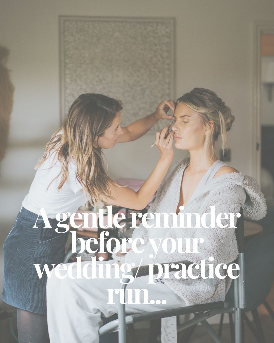 Some gentle reminders before your big day or practice run
Photo credit @graceelizphoto