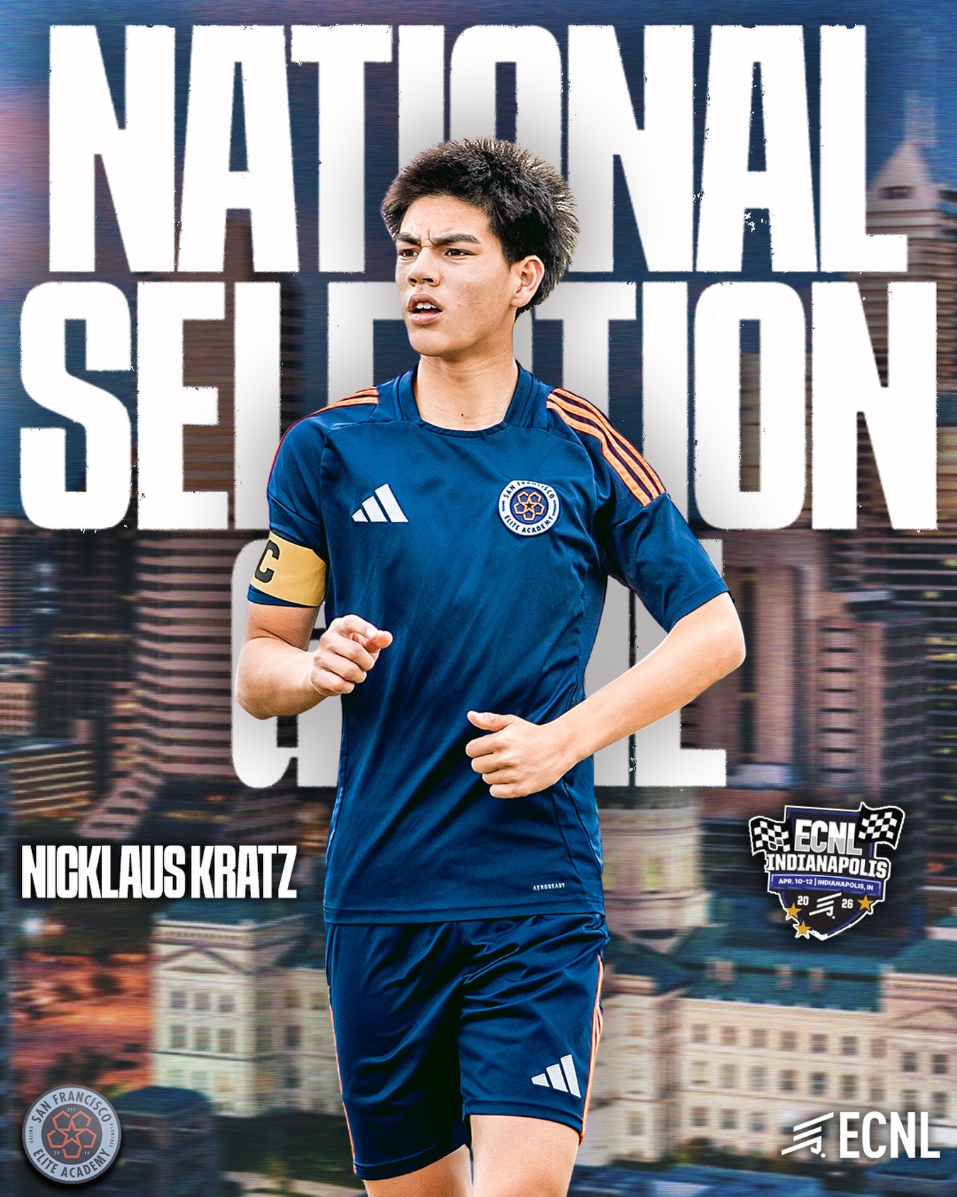 Nick Kratz, our 2009 ECNL team captain selected for the ECNL National Selection Game at #ECNLINDY. Not by accident either.
Calm on the ball. Reads the game like he’s already seen it happen. Doesn’t panic, doesn’t rush, just handles business.
Leads through his play. Lets the game do the talking.
From the City to the national stage. Same player, bigger spotlight.
#ForTheBay | #SiempreComoUno
