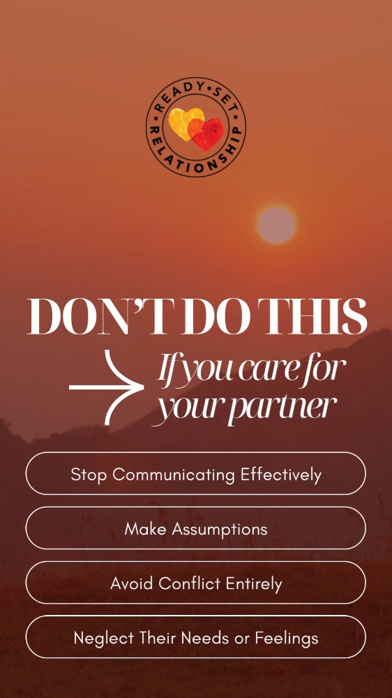 Many relationship difficulties are not caused by dramatic events, but by subtle patterns: ineffective communication, untested assumptions, avoidance of necessary conflict, or neglect of emotional needs.
Awareness is the first step toward change.
Healthier relationships begin by recognizing what quietly undermines connection.
Ready Set Relationship offers tools that help couples break unhelpful cycles.
#RelationshipPatterns #CouplesGrowth #ReadySetRelationship