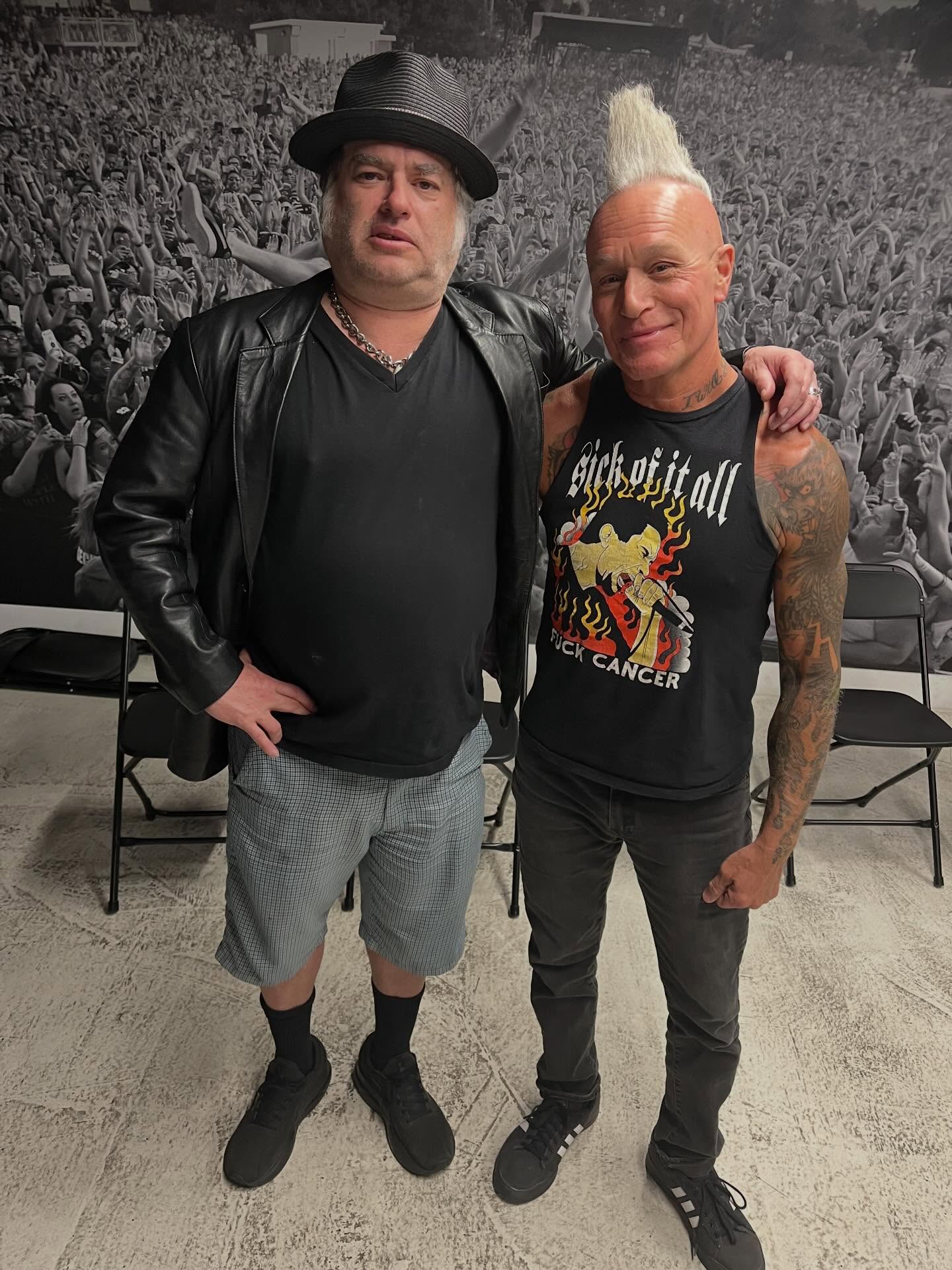 @fatmikedude and @petesickofitall at @thepunkrockmuseum !