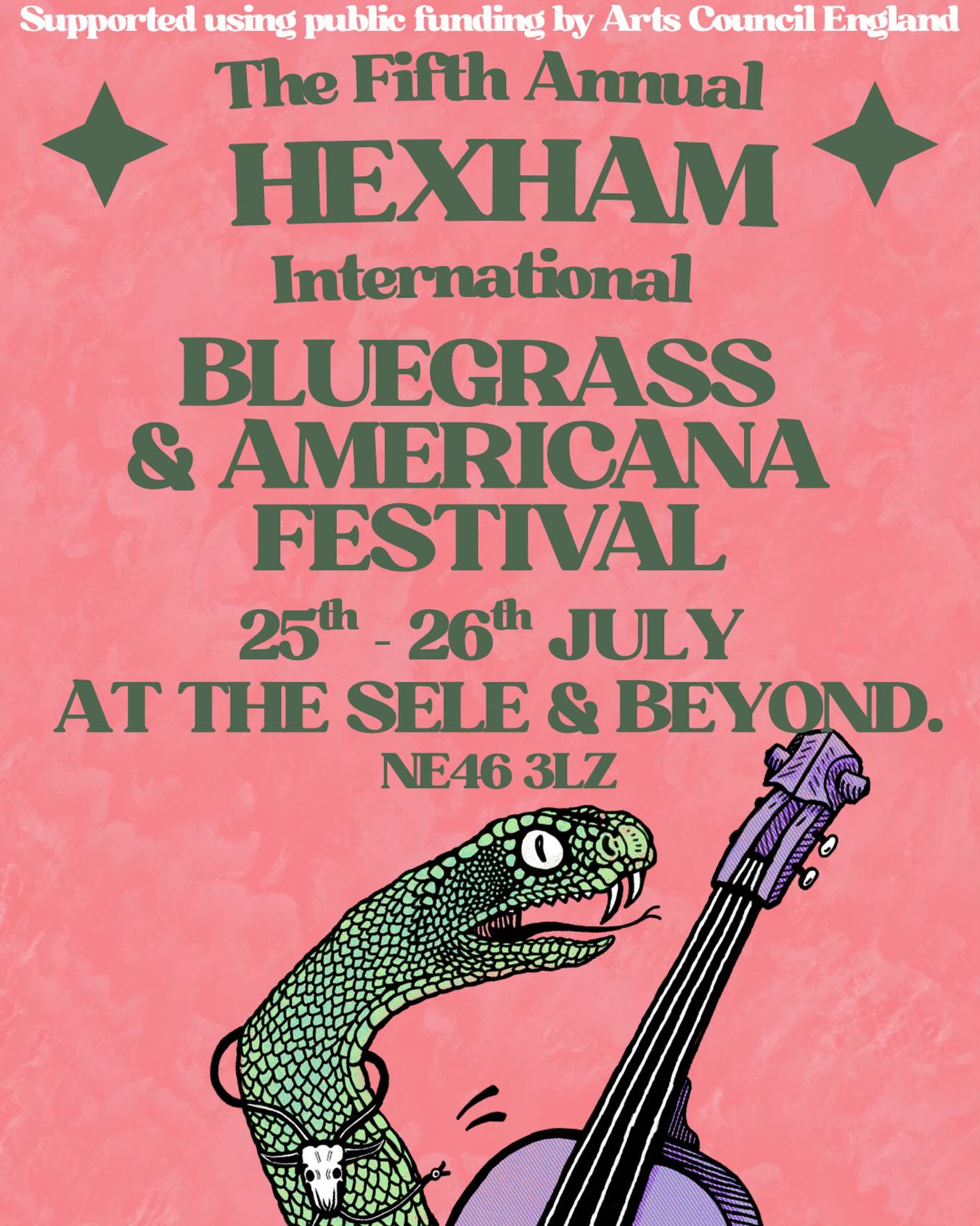 SAVE THE DATE!!!!
We’re international 🌎🛬⛵️🚀💺🛸
Only a few weeks away from sharing our biggest and most exciting lineup to-date for our 5th year!!! Until then save the date:
This year’s festival will be July 24-26th throughout Hexham. We can’t wait to see you there!!
Artwork brought to you by the fantastic @cuttysoams