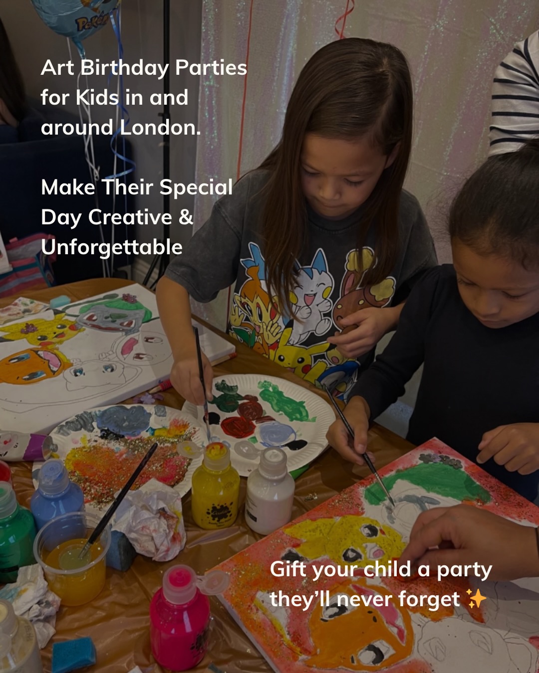 Make your child’s next birthday truly unforgettable 🎨✨
Our art birthday parties in London are fun, creative, and completely stress-free for parents. Led by a professional art teacher, children explore exciting themed activities, create their own artwork, and take home a masterpiece they’re proud of.
From Harry Potter to Unicorns, Pokémon, Marvel and more—we bring your child’s favourite themes to life through art.
Perfect for ages 4–14 and fully set up in your home or chosen venue.
🎉 DM us to book or find out more
📌 Save this for later if you’re planning a birthday soon
👯♀️ Share with a parent who needs party inspiration
#londonart #kidsart #londonactivities #northlondonmums #londonmums