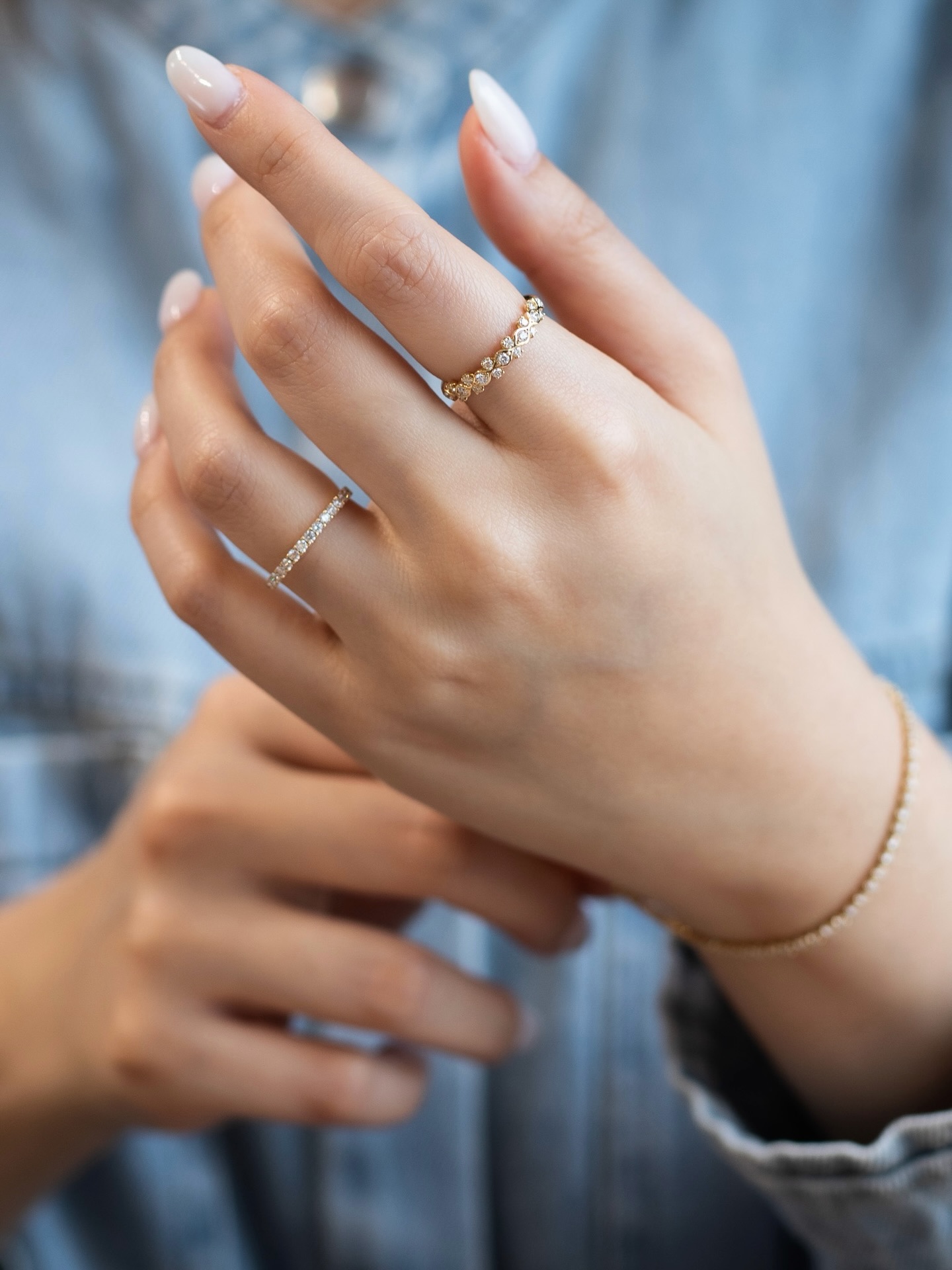 A delicate balance between movement and form, the Ivy Diamond Band wraps gracefully around the finger, its flowing lines inspired by the quiet climb of ivy.
Each curve is set with diamonds that catch the light with every gesture, creating a subtle brilliance that feels both organic and refined. Designed to be worn alone or stacked, it’s a piece that grows with you — effortless, elegant, and enduring.
Discover the Ivy Diamond Band alongside our latest creations at the Tennis Bracelet & Diamond Collection Event.
Visit our Ann Siang Hill Boutique to explore in person.