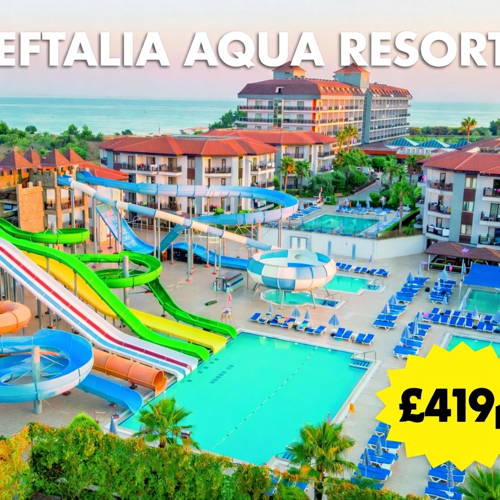 🌴 ALL INCLUSIVE ANTALYA! 🌴 Only £419pp at Eftalia Aqua Resort! 🌊 Inc. flights, bags & transfers! Save £400!* PLUS extra £100 off 2026! ☀️ Message me or call 01772 393061 to book today! 📞 #TravelWithSarah