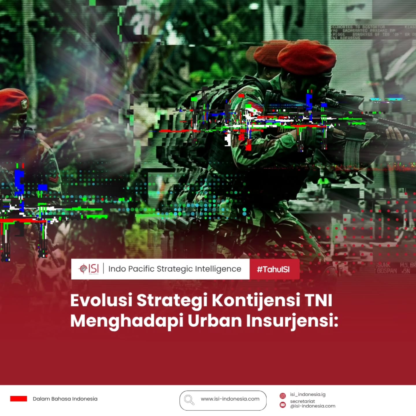 Papua sedang mengalami pergeseran episentrum konflik.
Bukan lagi sekadar perang hutan, faksi bersenjata kini secara taktis memindahkan arena ke wilayah padat penduduk. Tujuannya? Mengeksploitasi zona darurat dan menggunakan taktik Human Shields untuk memancing reaksi berlebihan yang bisa dipolitisasi di kancah internasional.
Bagaimana TNI merespons? TNI dapat mengedepankan:
1. Intelijen & Isolasi Wilayah: Penggunaan swarm drones untuk presisi tinggi.
2. Direct Action: Penindakan jarak dekat (CQB) yang terukur untuk melindungi warga sipil.
3. Reconciliation: Merangkul kembali simpatisan klandestin ke pangkuan NKRI.
Kemenangan di kota bukan dihitung dari jumlah peluru, tapi dari seberapa presisi kita melindungi nyawa warga.
Menurut kamu, apakah teknologi drone sudah cukup untuk menghadapi dinamika di lorong-lorong sempit kota Papua? 👇
Oh iya materi ini bagian dr FGD sesko TNI dan sudah disunting untuk konsumsi publik....
Jangan lupa cek website ISI dan link di Bio ya...
#TahulSi #IndoPacificStrategicIntelligence #Papua #TNI #UrbanWarfare Geopolitik StrategicIntelligence
