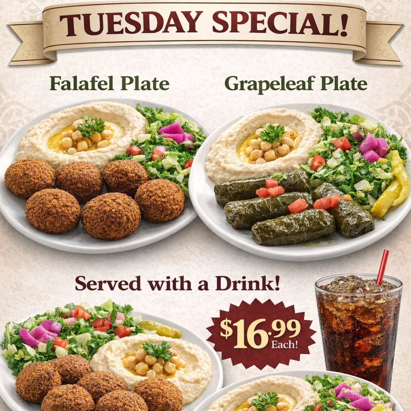 Introducing today's special from 12 to 3
