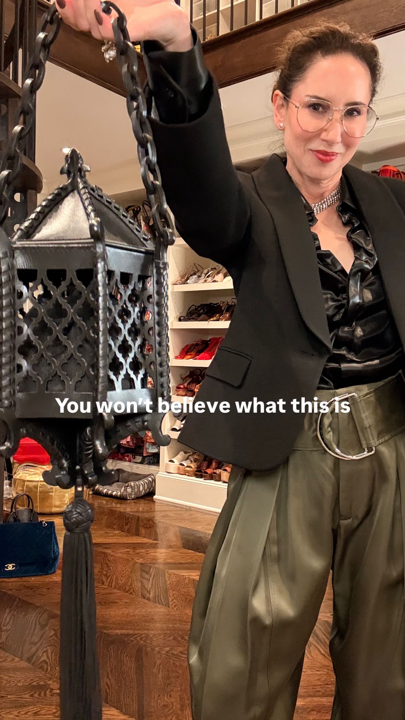 No time to shower, hair doing its own avant garde thing, nipple covers doing the lord’s work… and honestly, who is even going to notice any of that when I’m carrying this handbag?
Also comment the word NIPPY and I’ll send you my favorite nipple covers. You’ll thank me later.