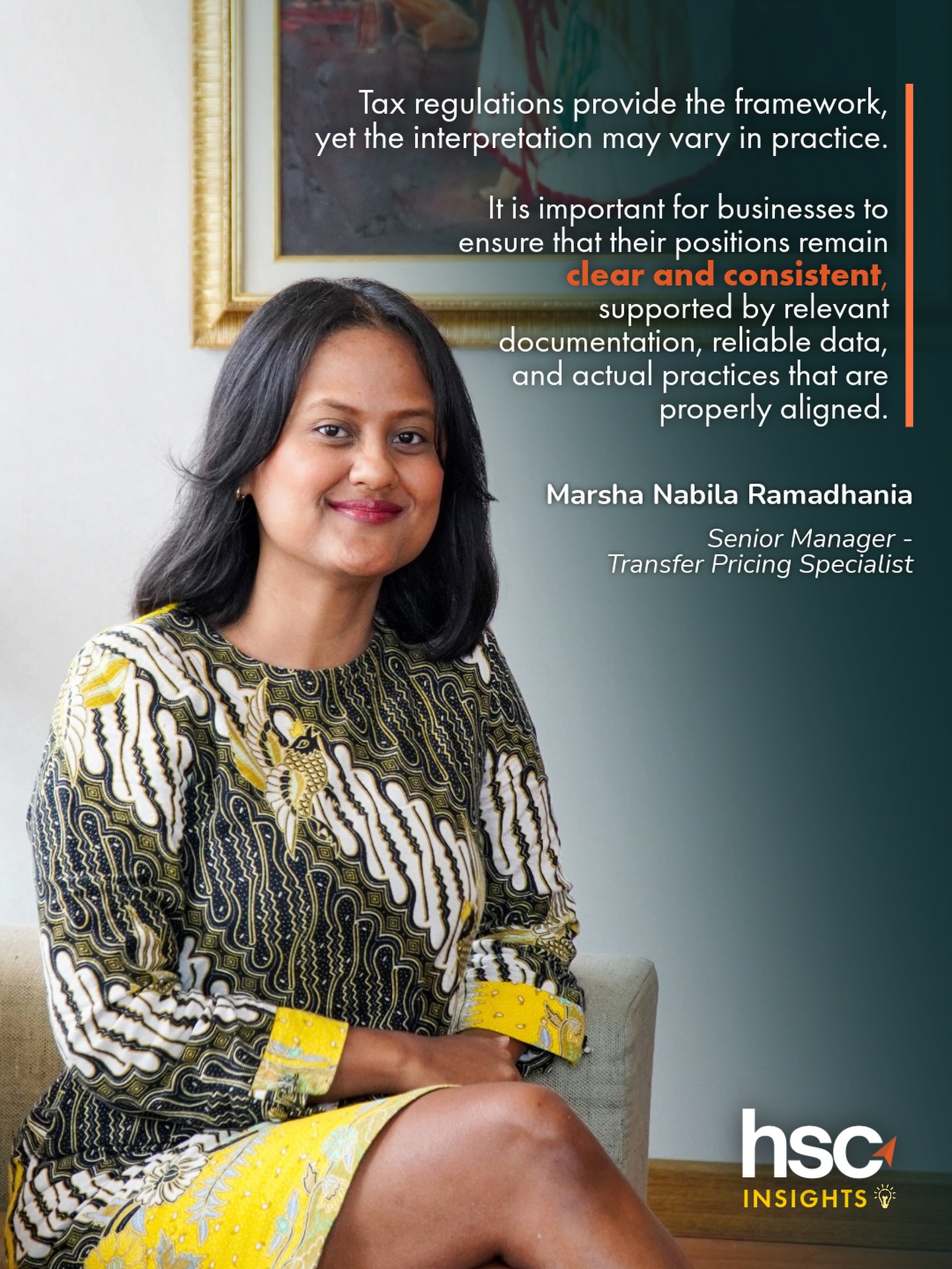 Navigating tax regulations goes beyond understanding the rules, it requires clarity, consistency, and alignment in practice.
In this edition of HSC Insights, Marsha Nabila Ramadhania, our Senior Manager and Transfer Pricing Specialist, reminds us to build positions that are well-supported and defensible ✅
#HSCInsights #ThoughtLeadership #bestpractices #TaxConsulting #TaxAdvisory
