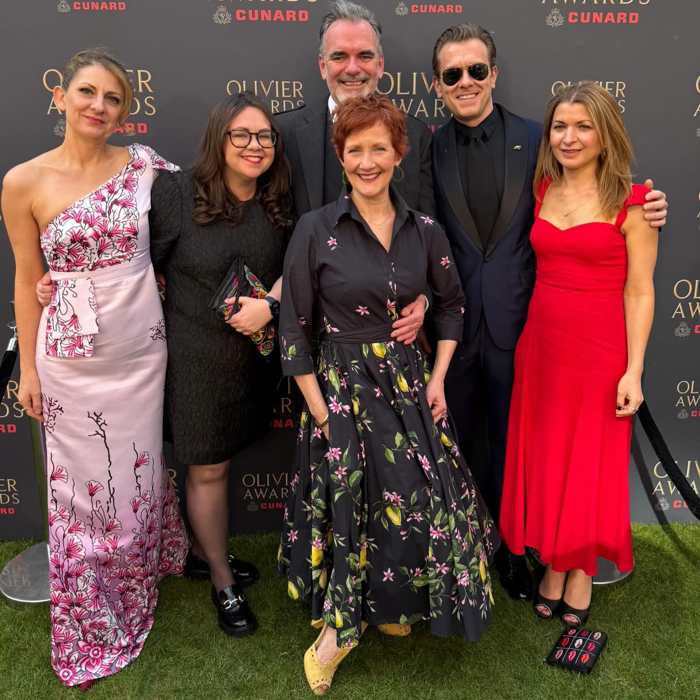 Lovely afternoon @olivierawards with these lovely people, huge congratulations to all nominees and award winners