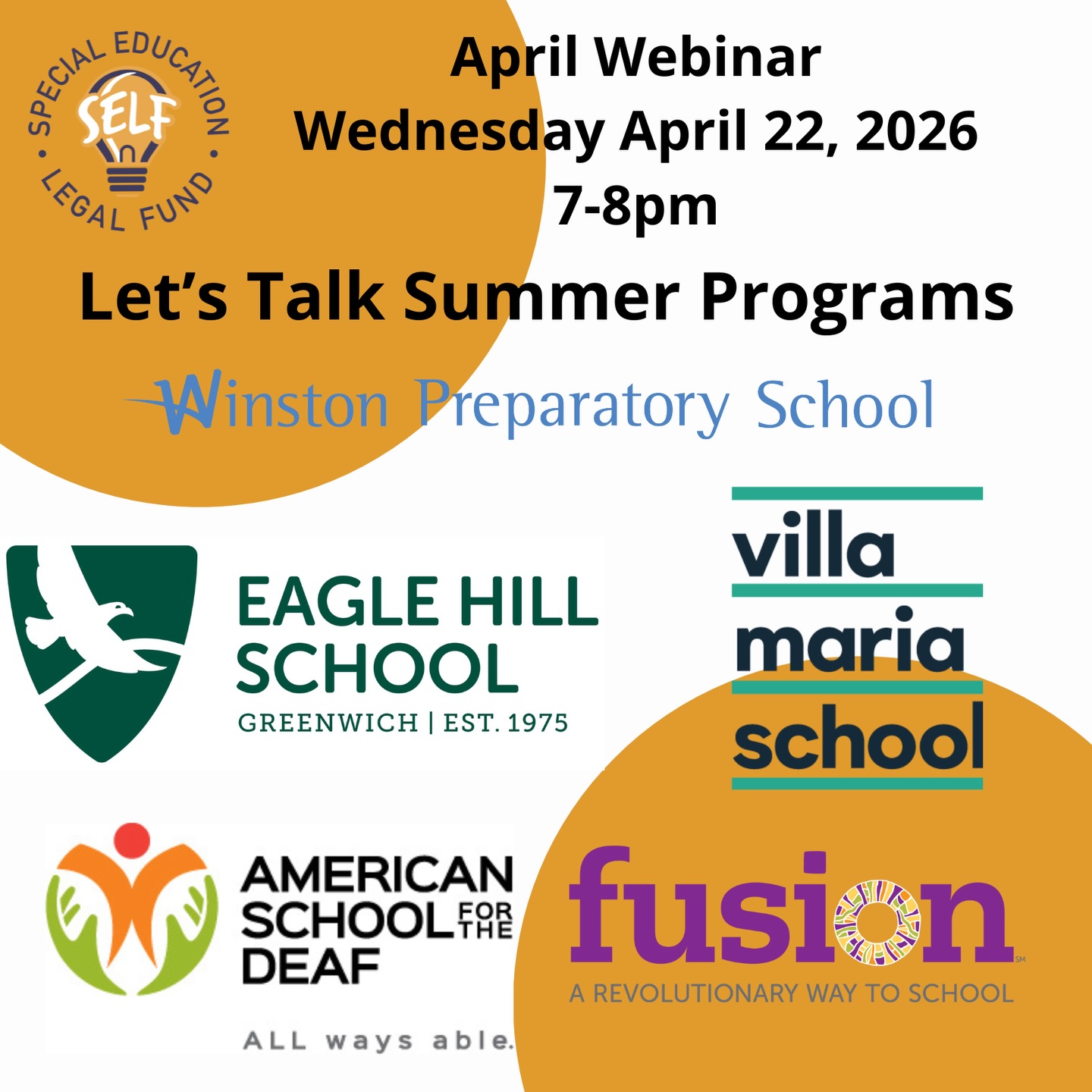Tonight at 7PM!
Join @spedlegalfund tonight for an important conversation designed to help your child thrive this summer.
S.E.L.F. is bringing together leading specialized schools for a candid, informative discussion on summer programs that support academic growth, confidence, and connection.
Whether you’re exploring options or still figuring out what’s right, this is a conversation you won’t want to miss.
Featuring experts from Winston Preparatory School, Fusion Academy, Villa Maria School, Eagle Hill School, and the American School for the Deaf, moderated by Laura Sullivan.
- Free to attend
- Real insights from trusted educators
- Practical guidance for families
Link in bio to register.
#SummerPrograms #SpecialEducation #ParentResources