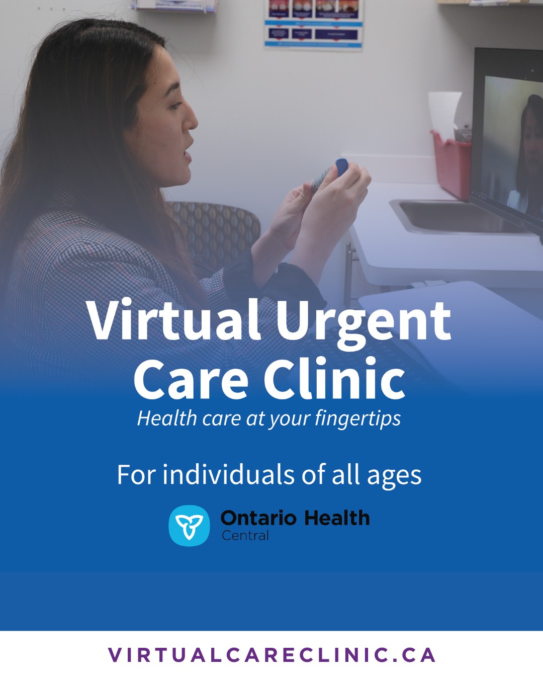 The Virtual Urgent Care Clinic makes it easier to get the care you need—when and where you need it.
Connect with a qualified Nurse Practitioner for online assessment, diagnosis, and treatment. Care is available for people of all ages, entirely online. 💻
Choose Virtual Urgent Care if:
🕑 You can’t get a timely appointment
🩺 You don’t have a family doctor
📅 You need care that fits your schedule
🔗 Learn more: virtualcareclinic.ca
#VirtualUrgentCare #VirtualHealthcare #Wellness #OnlineHealthcare #VUCC #NSOHT #OHT #NorthSimcoeOHT #OntarioHealthTeam