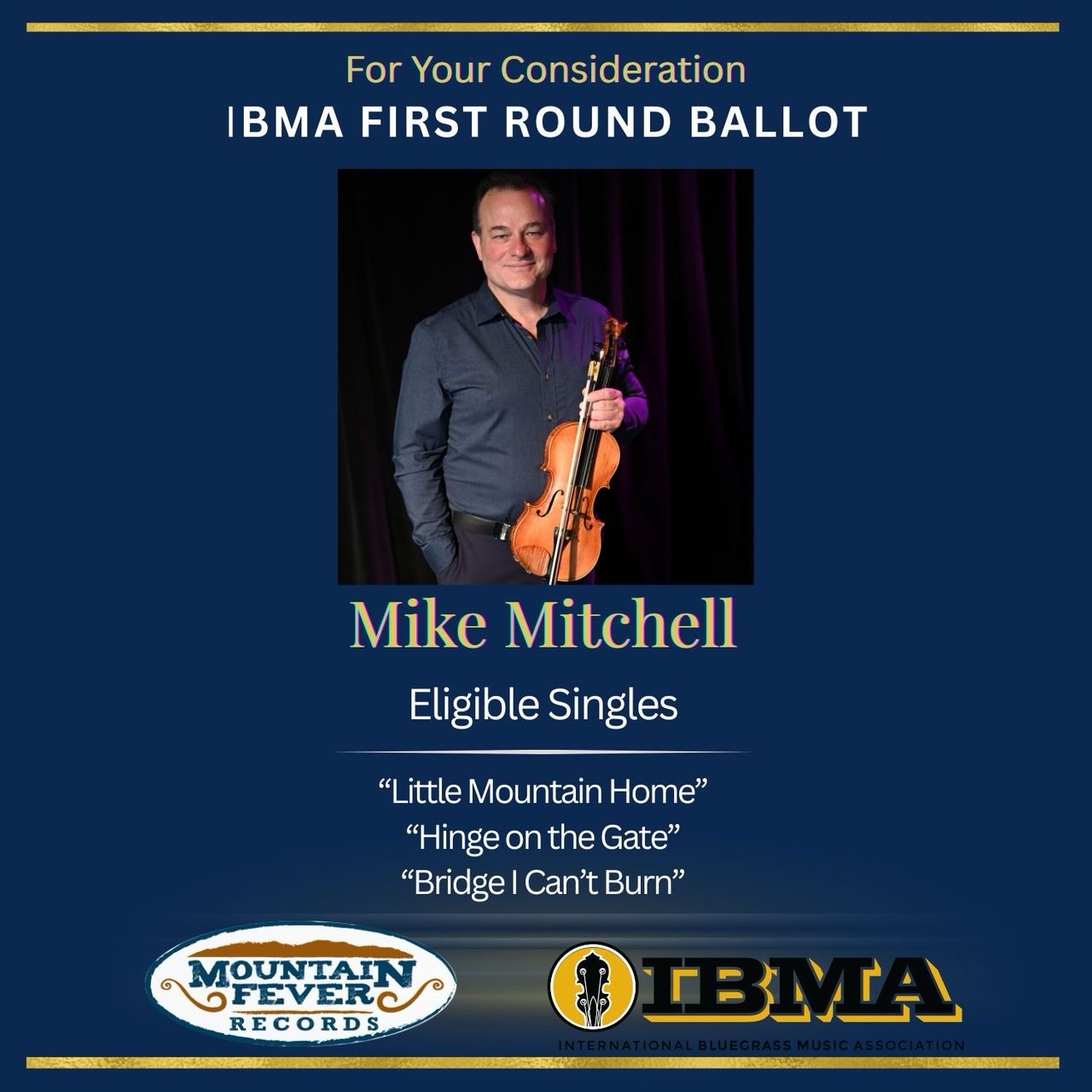 For first round IBMA voting—-Thank you for considering “Little Mountain Home”, “Hinge on the Gate”, and “Bridge I Can’t Burn” for Song of the Year. 🎻🎙️🎶
@mountainfevermusic @jenlbrooke @hoperiverentertainment @intlbluegrass