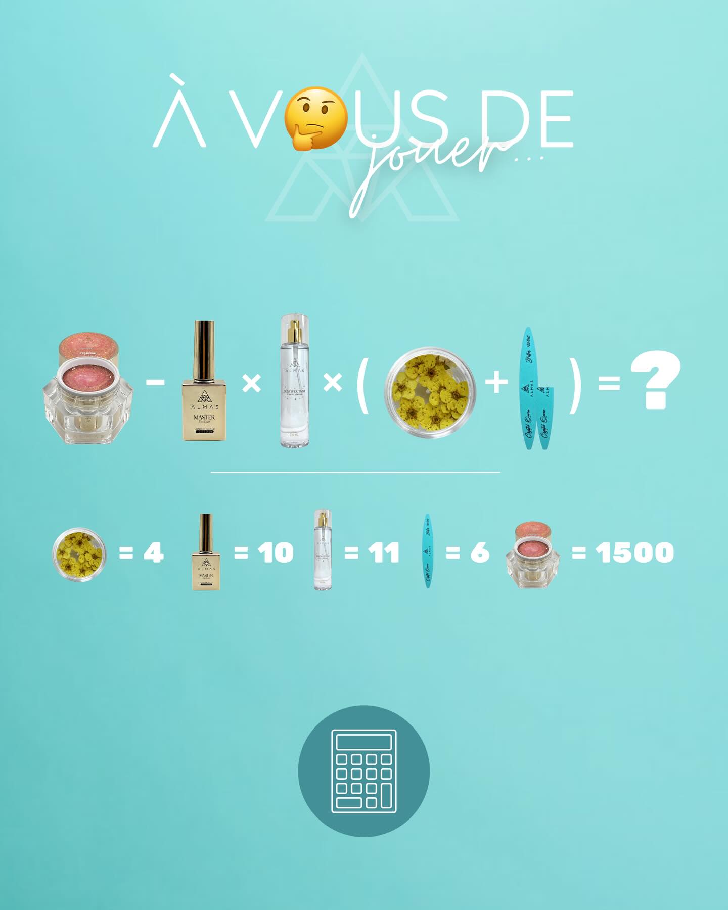 Nous ne vous avions pas proposé un petit calcul à résoudre depuis un petit moment! Il est temps d’y remédier… 🤭
Aidez-nous à résoudre cette nouvelle formule! Nous attendons vos réponses en commentaire de cette publication, c’est le moment idéal pour ne penser à rien d’autre. ⬇️
#nails #nailstagram #nailsofinstagram #nailsofinstagram #frenchnails