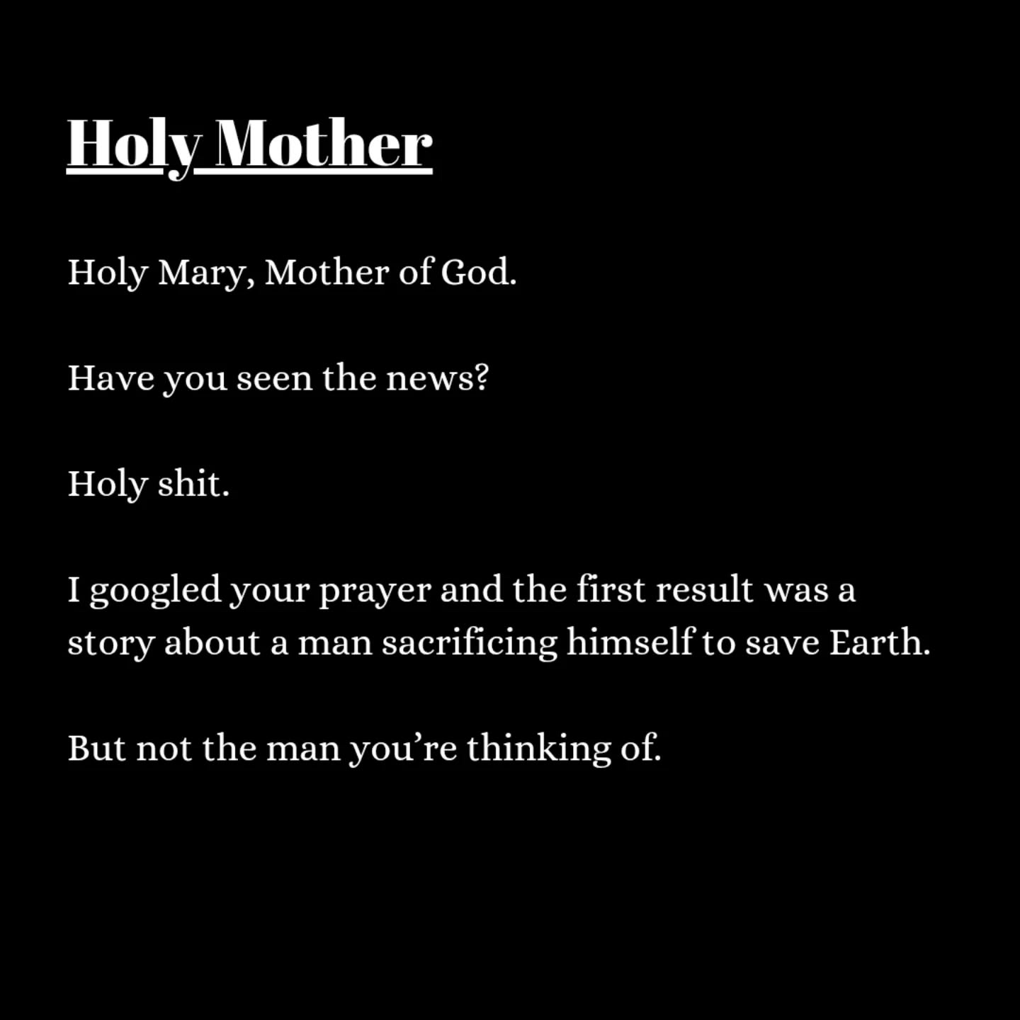 An alternative prayer for anyone who needs it.
Sending love to you all from my corner of the world. 💜
#popeleo #excatholic #partswork