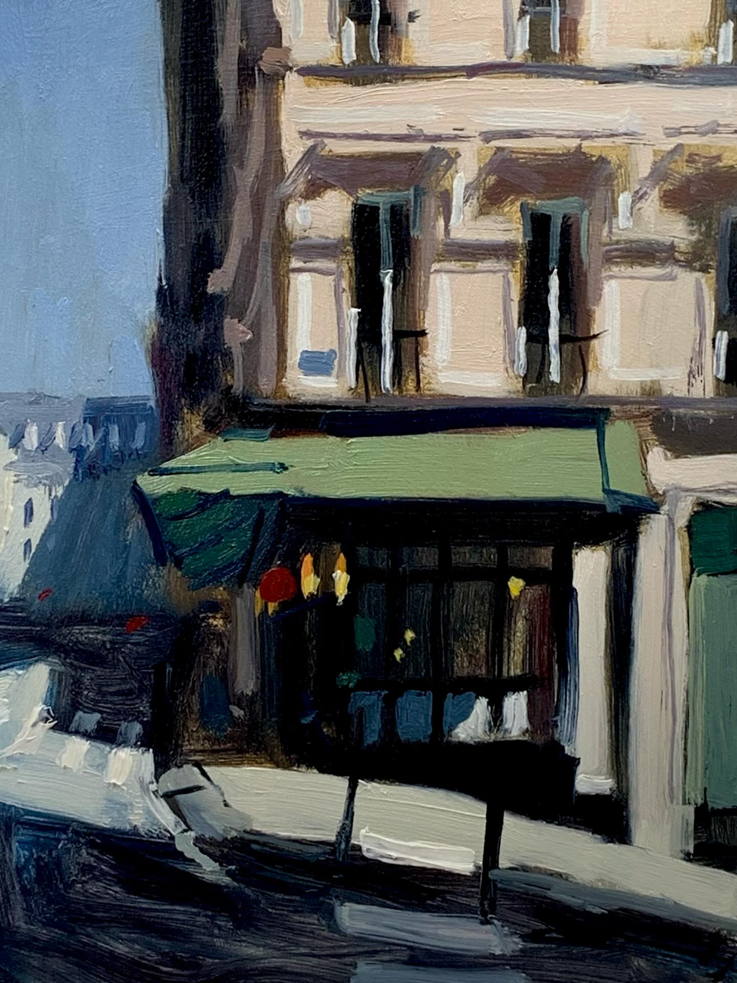 I liked the green awning, so I painted it.
#montmarte #pleinairpainter #pleinairpainting #paris