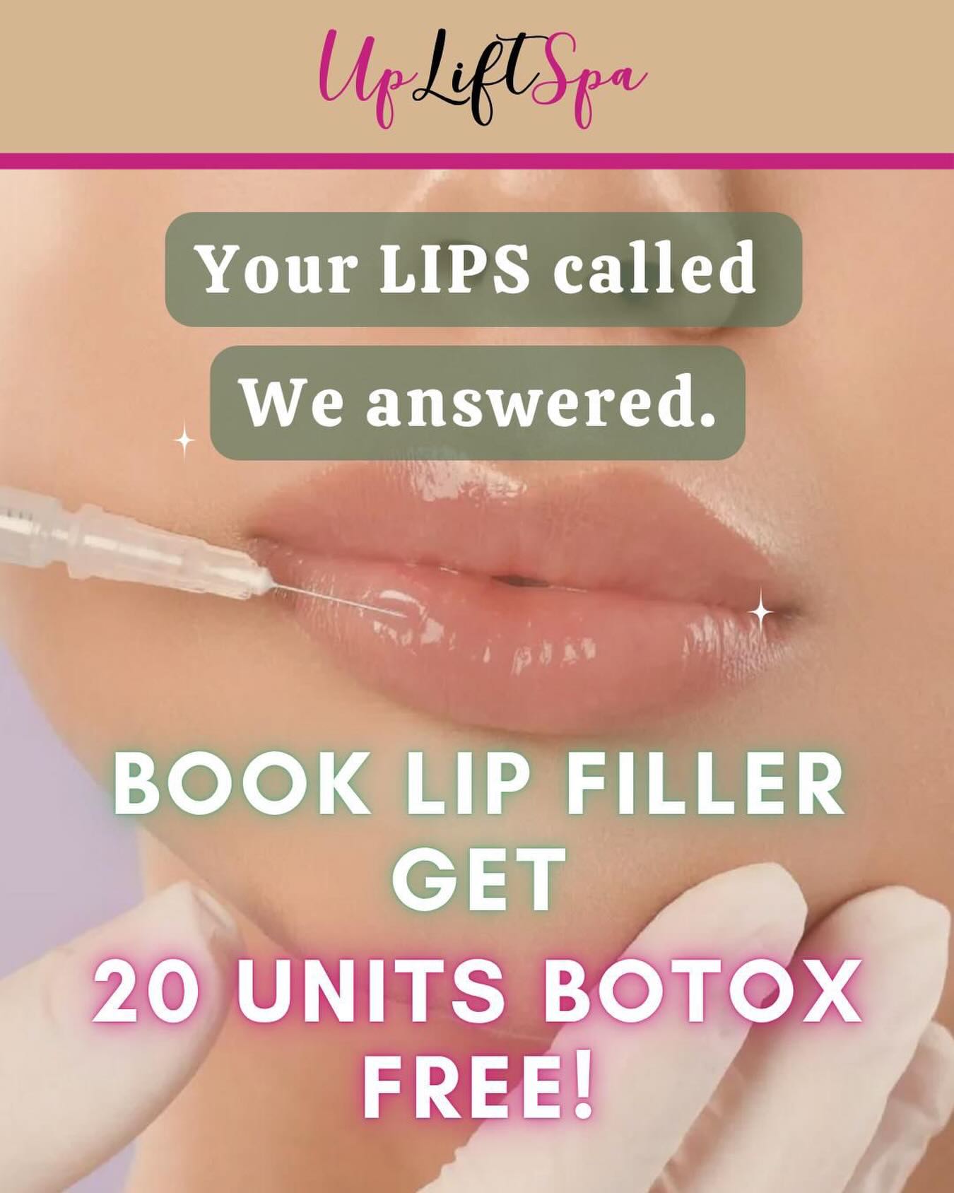 It’s finally here. 👄✨
We’re officially offering Lip Filler at UpLift Spa — and we’re celebrating with an offer you don’t want to miss.
A little volume. A little definition. A whole lot of you.
✨ To mark this milestone, book any Lip Filler treatment and receive 20 units of Botox — FREE.
Subtle. Balanced. Scientifically precise. Always customized to you.
📅 Offer ends May 15 · No promo code needed. Purchase in APP or online
📲 Link in bio to book your consultation
#upliftspa #lipfillerbeforeandafter #botox #nycmedspa #lipsandbotox