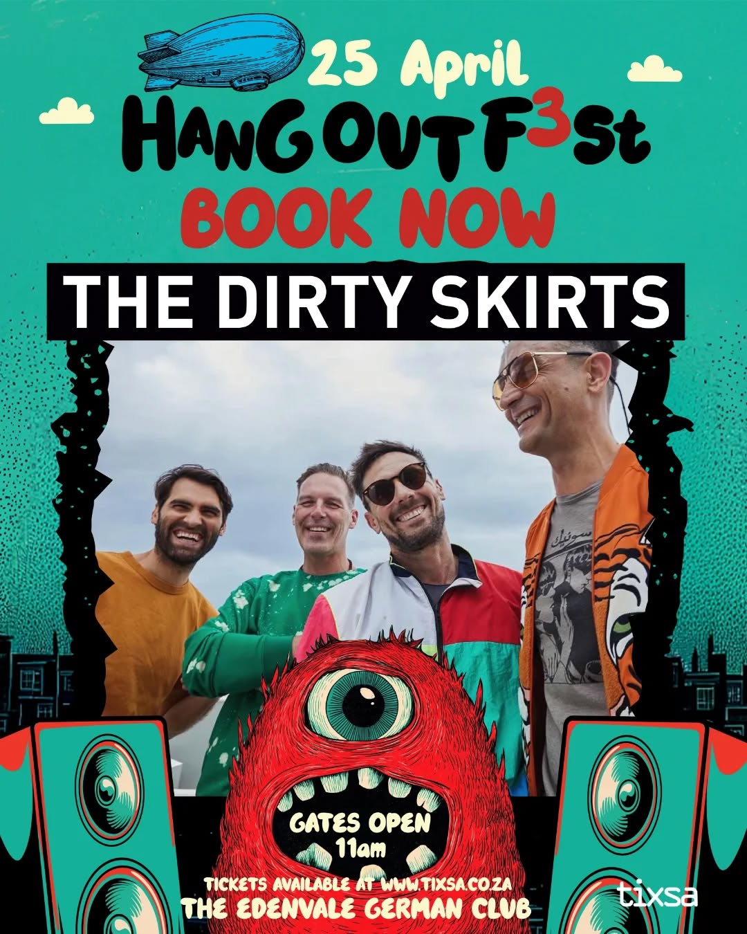 Catch @thedirtyskirts along with some other amazing bands in Gauteng this weekend 🔥🔥🔥
Sat 25 April - @the_hangout_fest at the Edenvale German Club
Sat 26 April - @thetroyeville
Huge thanks to @miss_allerston for setting this up 🙌🤗
Tickets and info here - https://linktr.ee/stfd (bio)