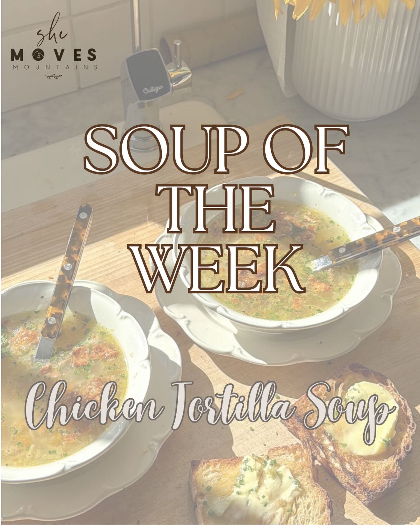 SOUP SOUP SOUP!! š„£
this weekās soup is Chicken Tortilla
andddd it is gluten free š
we are excited to see what Holy Spirit has in store for tomorrow!!
see you soon š