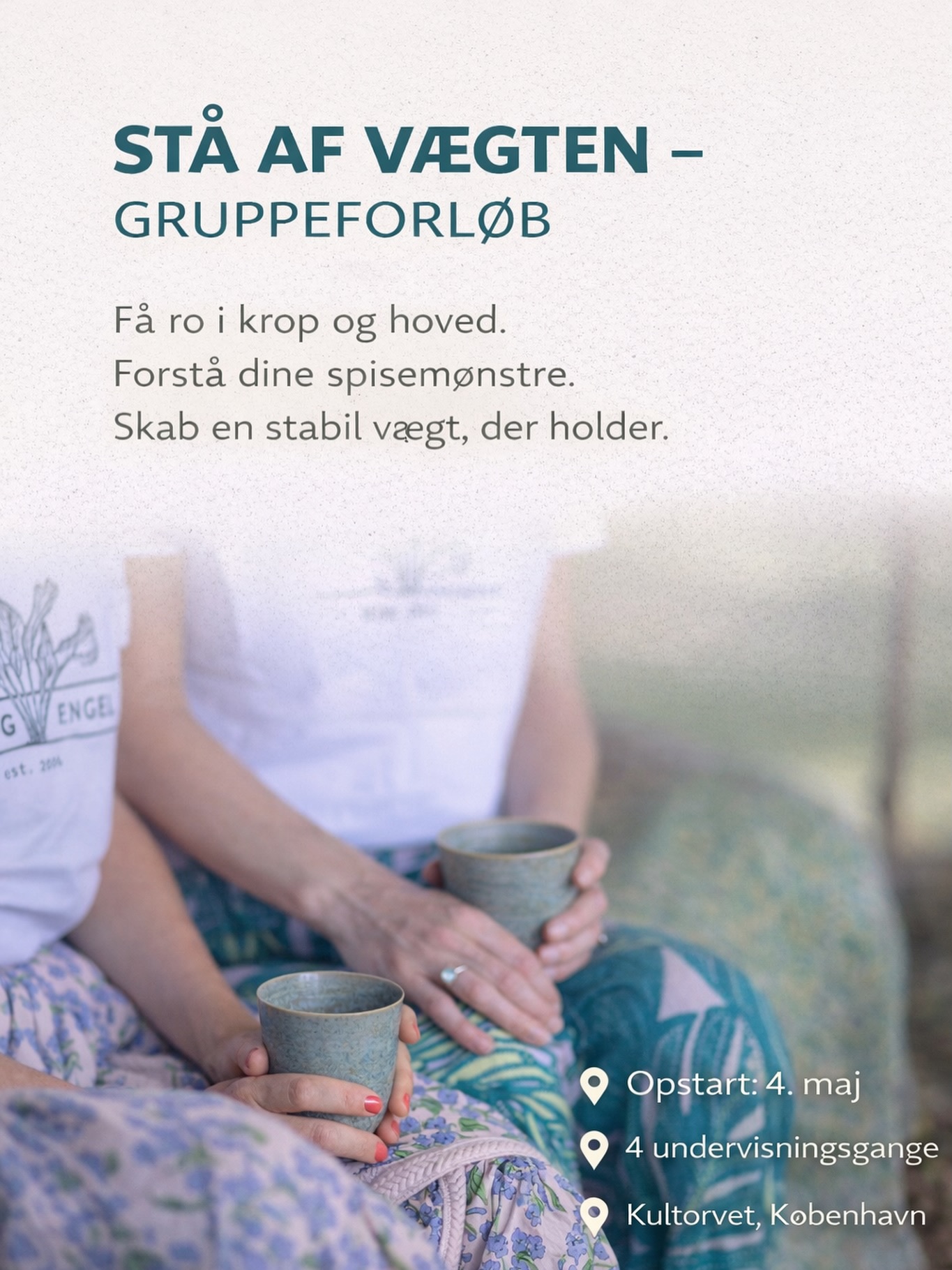 Vi kan hjælpe dig, som er træt af at tabe de samme kilo igen og igen. Dig som føler du hele tiden starter forfra.
Du skal væk fra kostplanen og arbejder med med det mentale i stedet.
Tilmeld dig vores gruppeforløb.
4x undervisning. Opstart 4. maj klokken 16.30. Obs tilskud fra Sygesikring Danmark.
Læs mere på www.hartvig-engell.dk
@hartvigengell #balance #stabilsundhed #viforandrerliv