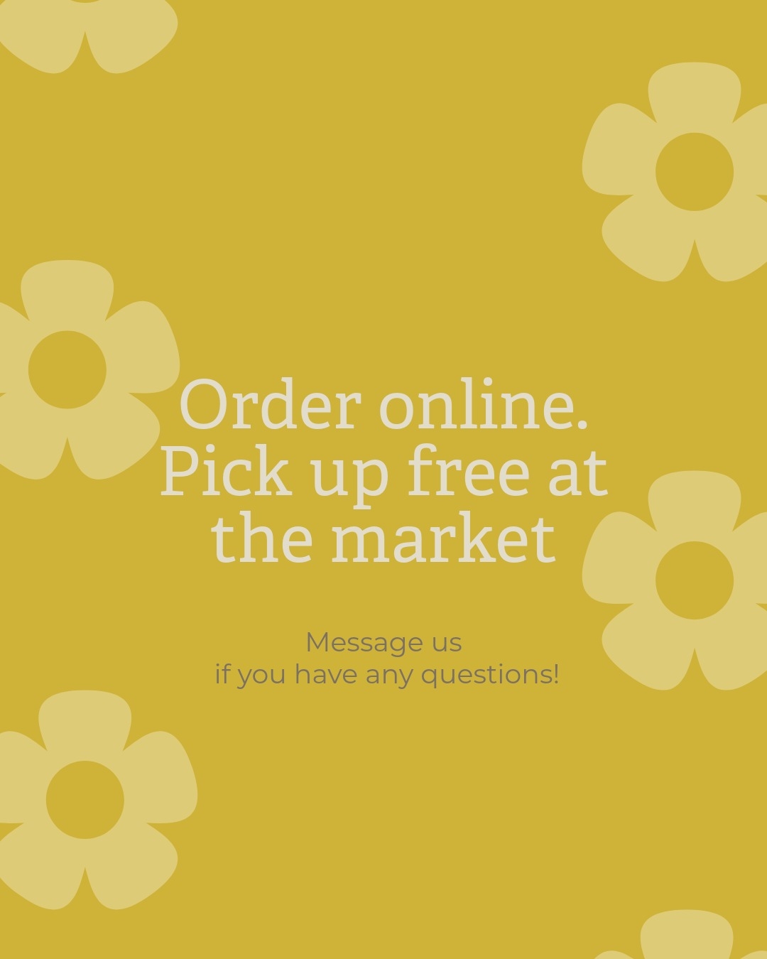New pick-up orders are now available at the market!
Sometimes, customers visit us at the market but miss out on the items they want. You can now order online and pick up your items at the market! When you select "Pick up" in the cart, you'll be notified of the specific market for your pick-up.
Order your favourite items online and collect them for free at the market. No more missing out 🛍️.
If you can't make it, we'll hold your order until the next market or ship it to you (shipping fee applies). If we need to cancel due to weather, we'll deliver to your location for free on Wednesday (for the Ballarat area).
For now, this is available at our 2 regular markets, Ballarat Farmers' Market and Geelong City Market.(Please check our market schedule)
Feel free to DM us with any questions 💛
#kaokaomiso