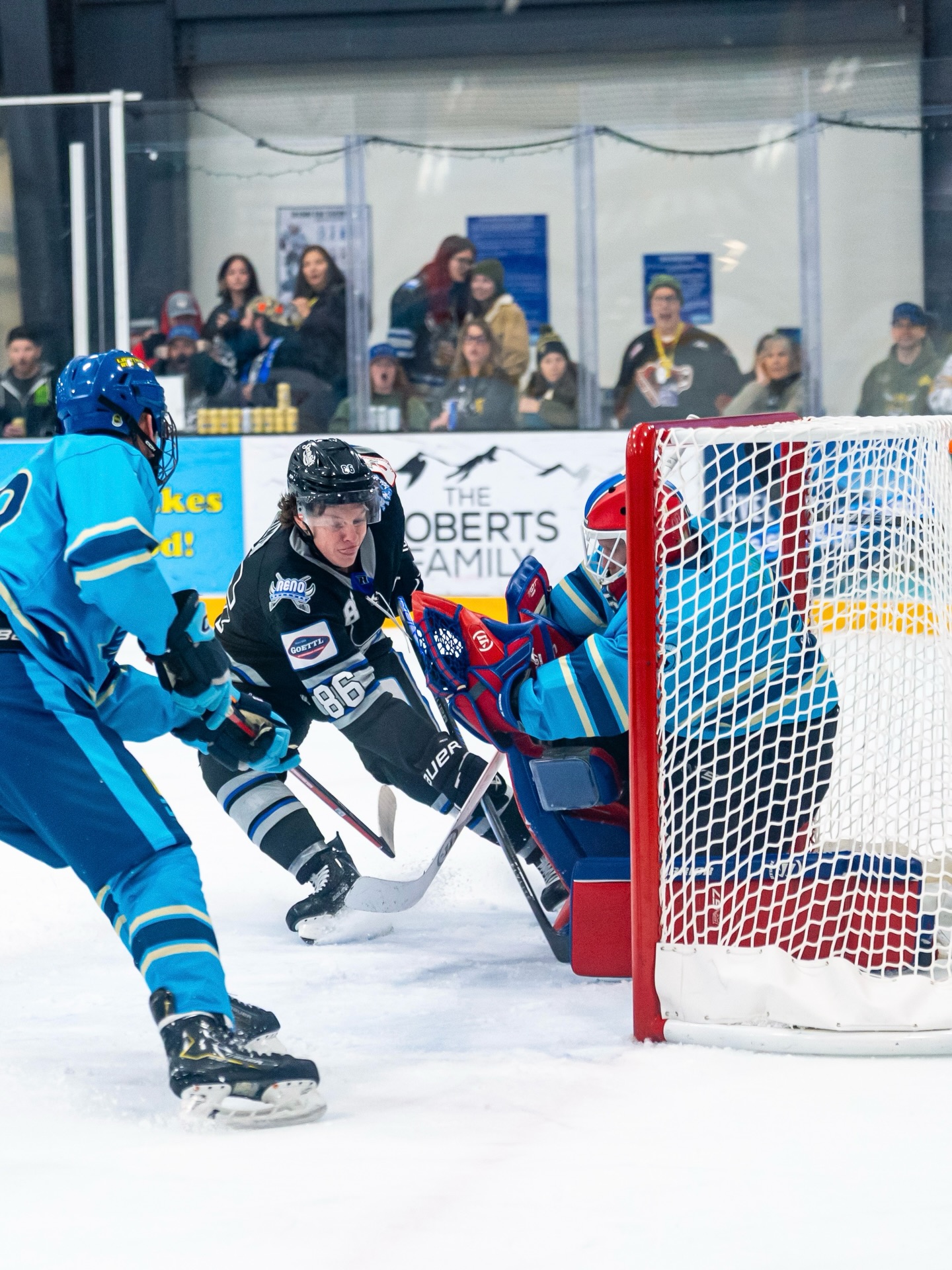 The Reno Ice Raiders will be hosting and playing in the Mountain Hockey League’s Championship Series (Clear Cup Final) on 4/24 and 4/25.
How will the Championship Series work? 🤔
The Clear Cup Final is a best of three series over 2 regular games (on 4/24 and 4/25 in Reno).
If the series is tied 1-1 at the end of game two, a sudden death overtime period will be played to determine the winner of the Clear Cup. The overtime will be 5 on 5 hockey with the first goal ending the series.
Who is playing in the Championship Series? 🤔
The Mansfield Barracudas and Breckenridge Vipers are playing this weekend for a spot in the Championship Series against the Reno Ice Raiders.
🎟️ Tickets will go fast so make sure to get them at 11am tomorrow (4/18) or reserve your VIP Area.
⭐️ The Championship games are included in the Reno Ice Raiders’ season passes.
Series Sponsor: Sierra Sid’s Casino
(ice hockey finals, things to do in Reno, MHL)