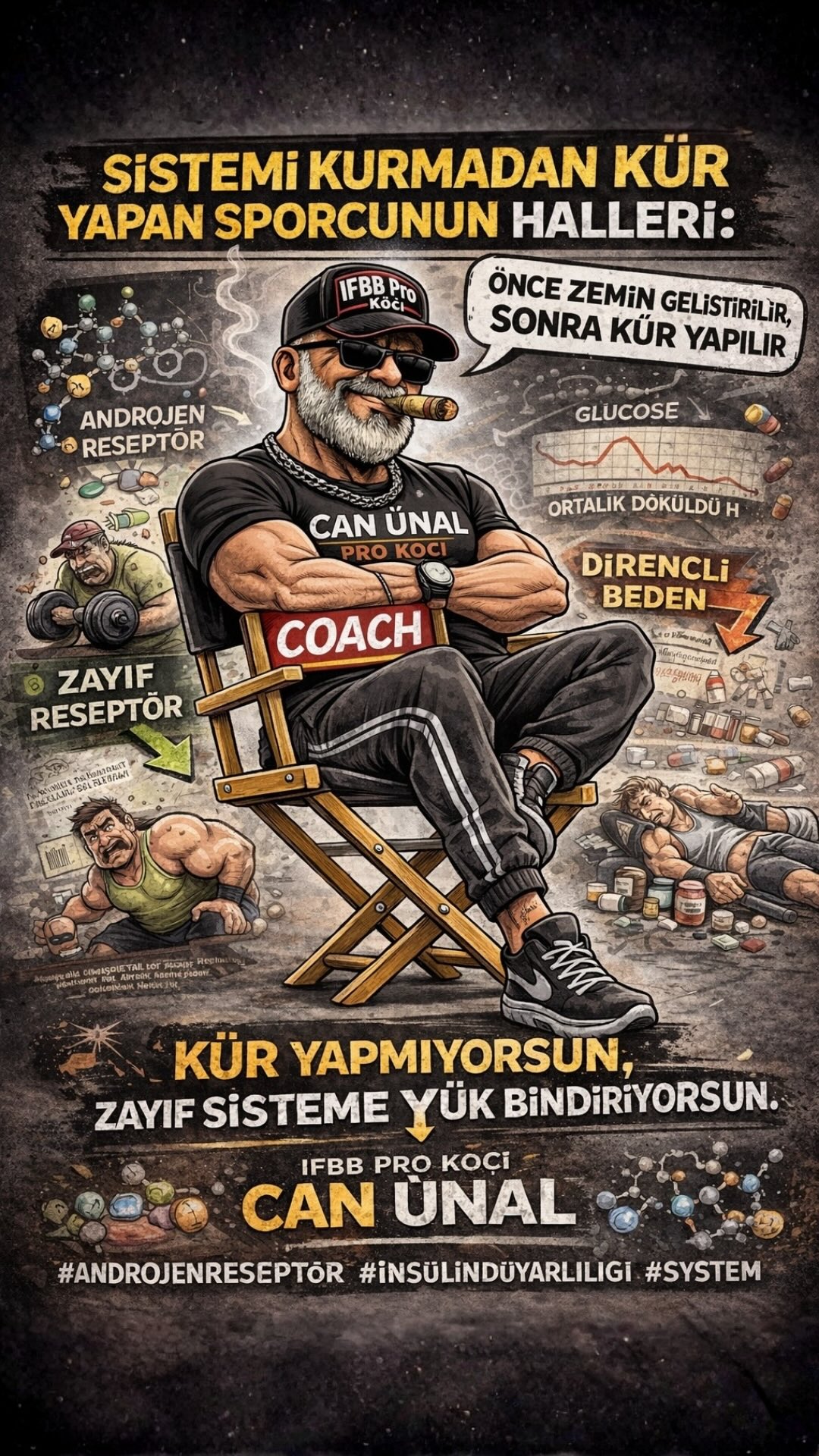 Androjen reseptör duyarlılığı ve insülin duyarlılığı, kas gelişiminin temel belirleyicileridir.
• Mekanik gerilim → reseptör aktivasyonu
• Düşük yağ oranı → hormonal verimlilik
• Uyku → hücresel reset
• Karbonhidrat zamanlaması → kas glikojen optimizasyonu
• Günlük aktivite → insülin hassasiyeti
Zemin olmadan yapılan hiçbir uygulama sürdürülebilir gelişim sağlamaz.
Yazar: IFBB PRO COACH CAN ÜNAL
🌐 www.ifbbprocoach.com
📩 canunal@ifbbprocoach.com
İnstagram : @vucut.hocasi
#insulinsensitivity #androgenreceptor #hypertrophy #ifbbpro #vucuthocasi