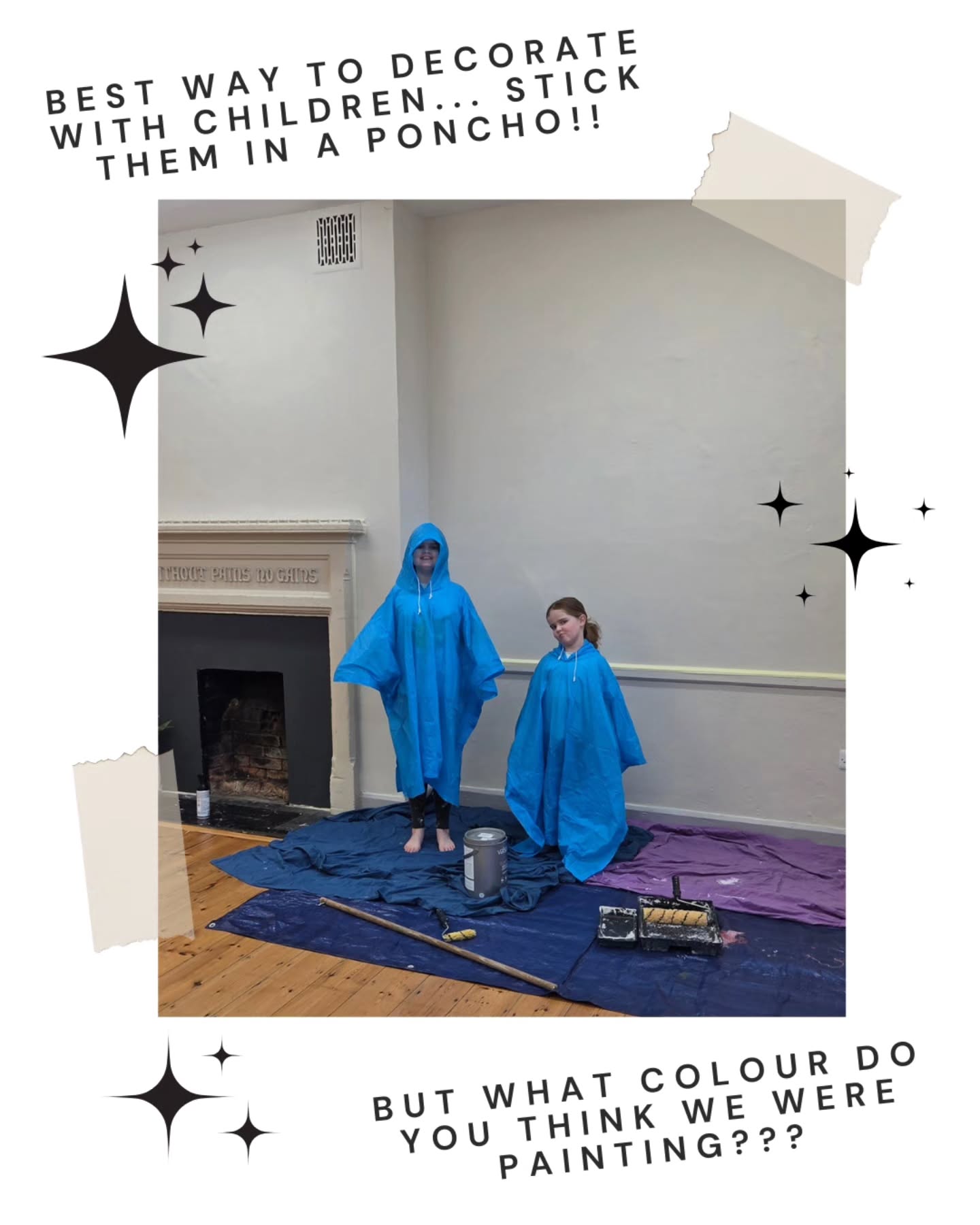 🎨 Decorating started today... what colour do you think we were using?? 🖌