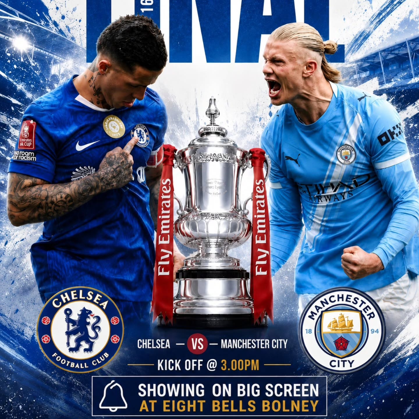 Wow, the gift that just keeps on giving! Not only do we have an amazing menu... And drinks that are just sooo good! But we are also showing the F.A Cup final this afternoon 🤯🍻🎉
Come and join us for something yummy a few drinks and watch Chelsea take on Manchester City at 3pm today ⚽