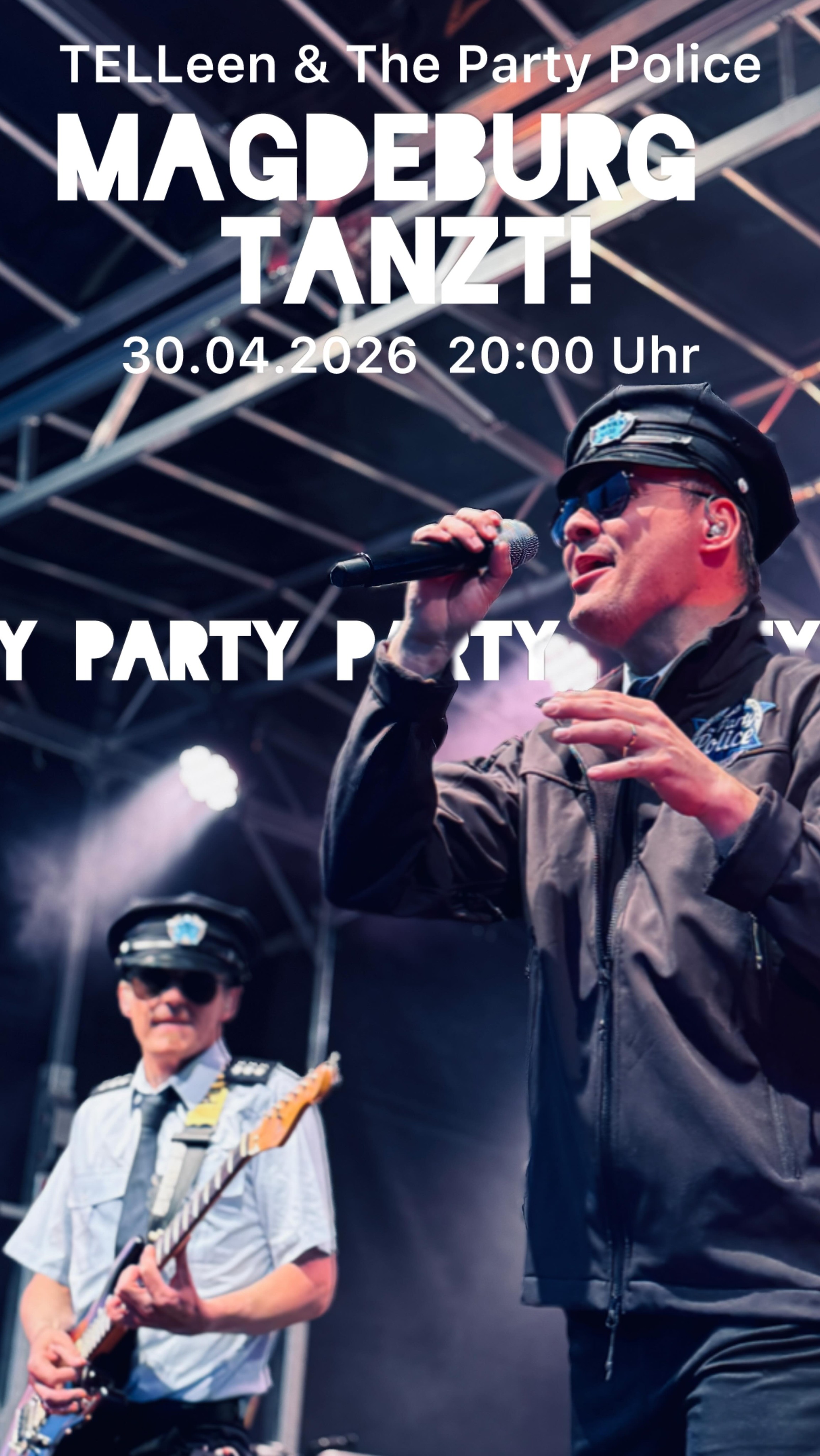 🚨 Wir rücken aus: Am 30.04. ab 20:00 Uhr auf der Festung Mark in Magdeburg! 🚨 Tatütata, schnürt die Schuhe fest, es wird durchgetanzt! #partypolice #party #magdeburg #liveband #partyband