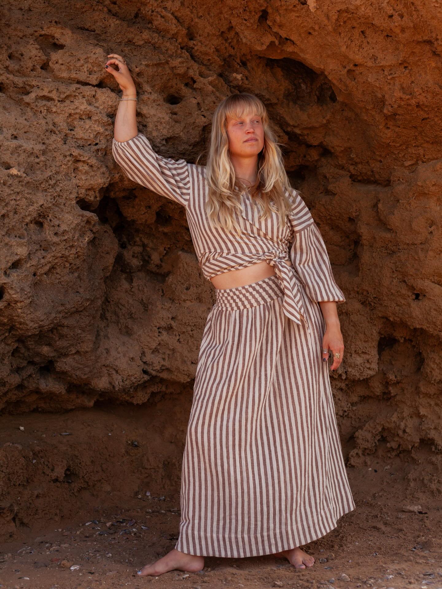 The Woven Earth Set ✨ Handcrafted from organic handwoven cotton - Worn by Roos @onthewayve