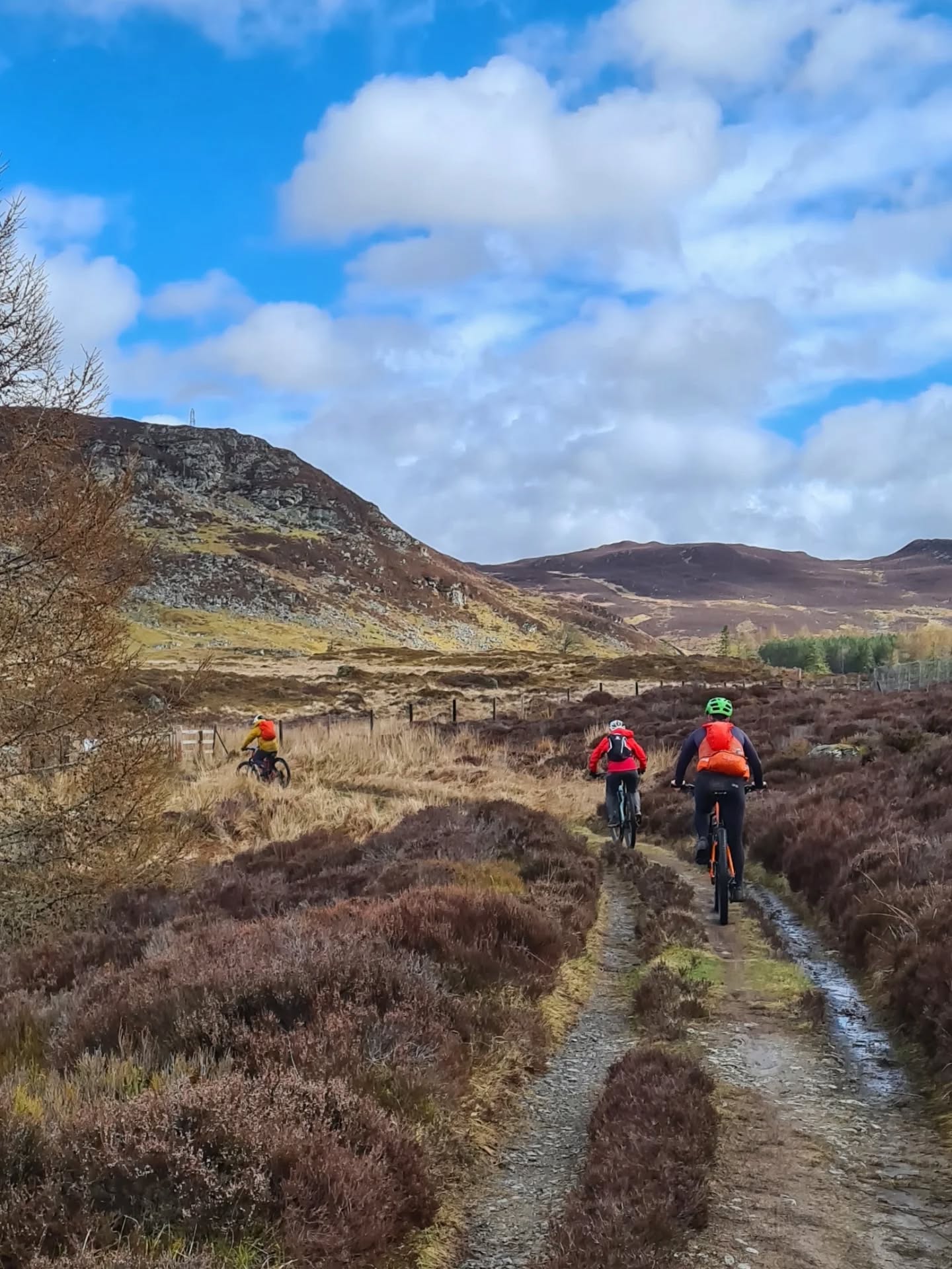 Perthshire hills for @thebadgerdivide training today with clients and @rachsinnamon my co-guide for the trip.
We didn't end up doing my planned route today because we had lambs born at 0600 this morning and @adambaxendine was away all day volunteering at Auchlushie BE event - so I ended up rerouting to @aikenheadhouse for coffee & dog/cat/lamb cuddles as our half way pit stop 😅
Sometimes you just have to roll with the day you are dealt with 😅
.
#perthshire #scotland #adventure #bikeride